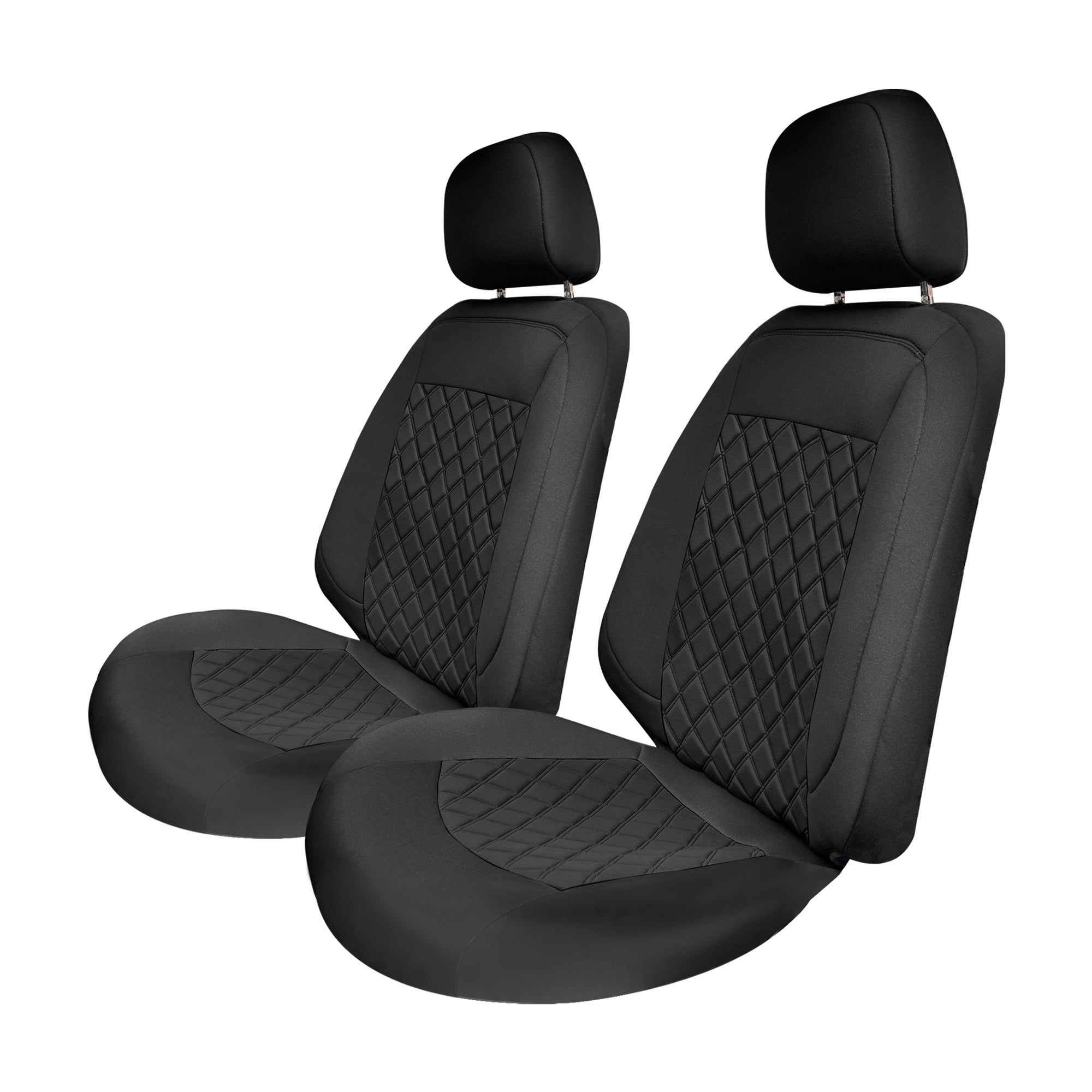 Chevy Equinox 2018-2023 - Front Set Seat Covers - Black Ultraflex Neoprene