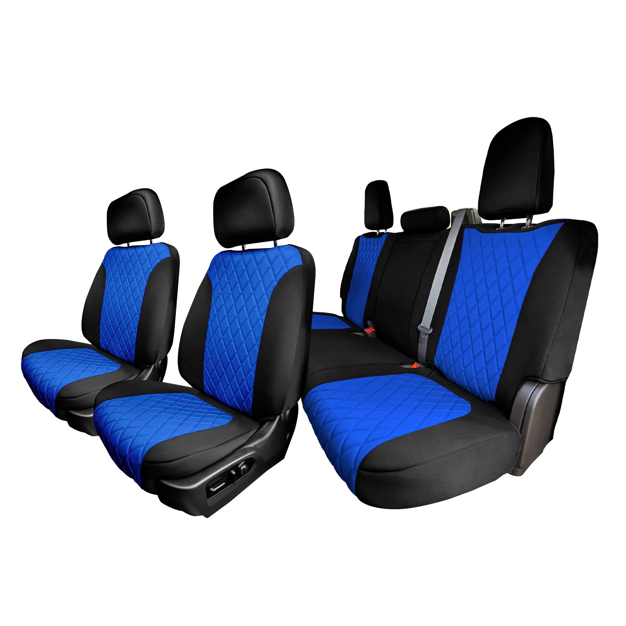 Chevrolet Silverado 1500 2500HD 3500HD WT LT - 2019 - 2023 - Full Set Seat Covers - Blue Ultraflex Neoprene