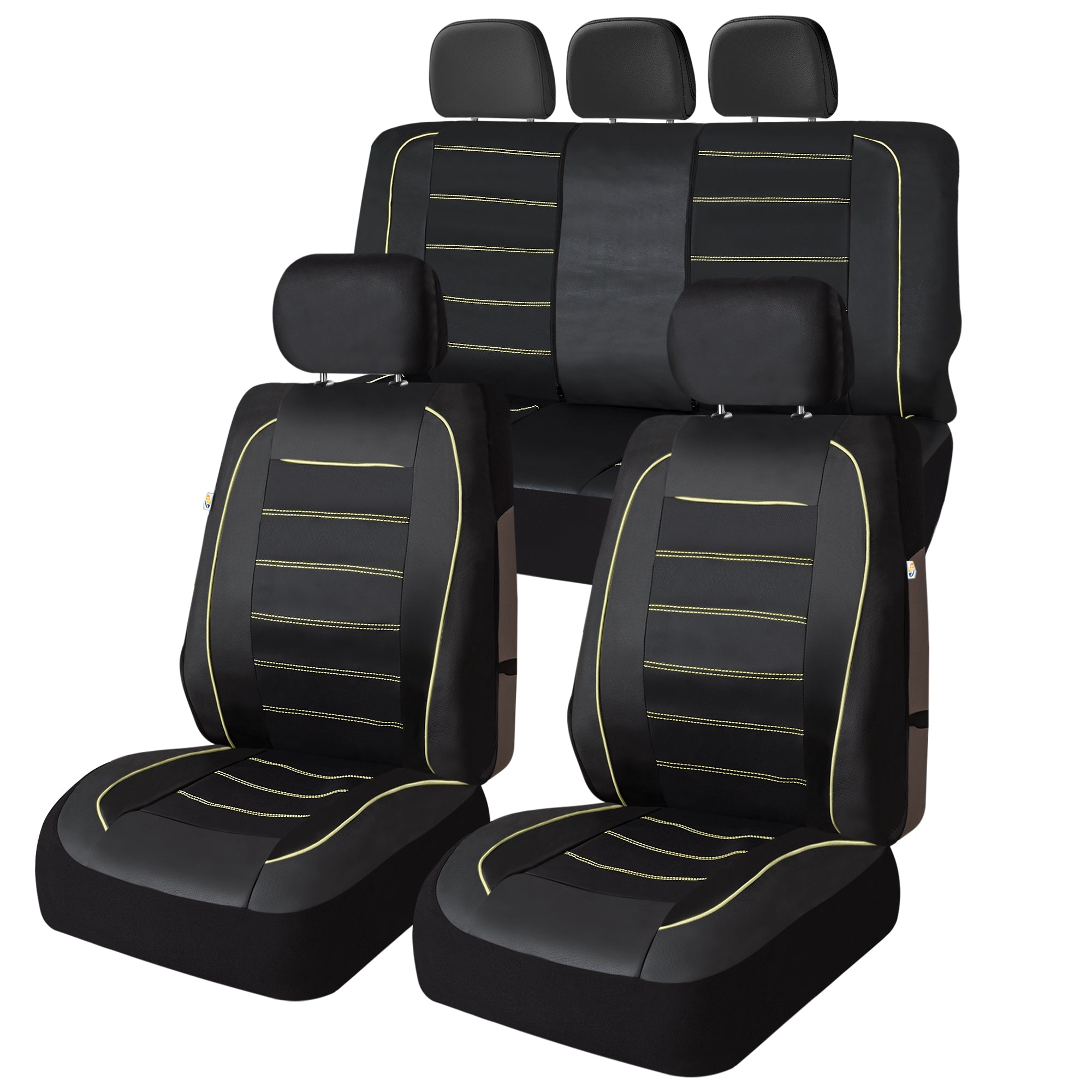 Premier Leatherette Seat Covers - Full Set - Beige
