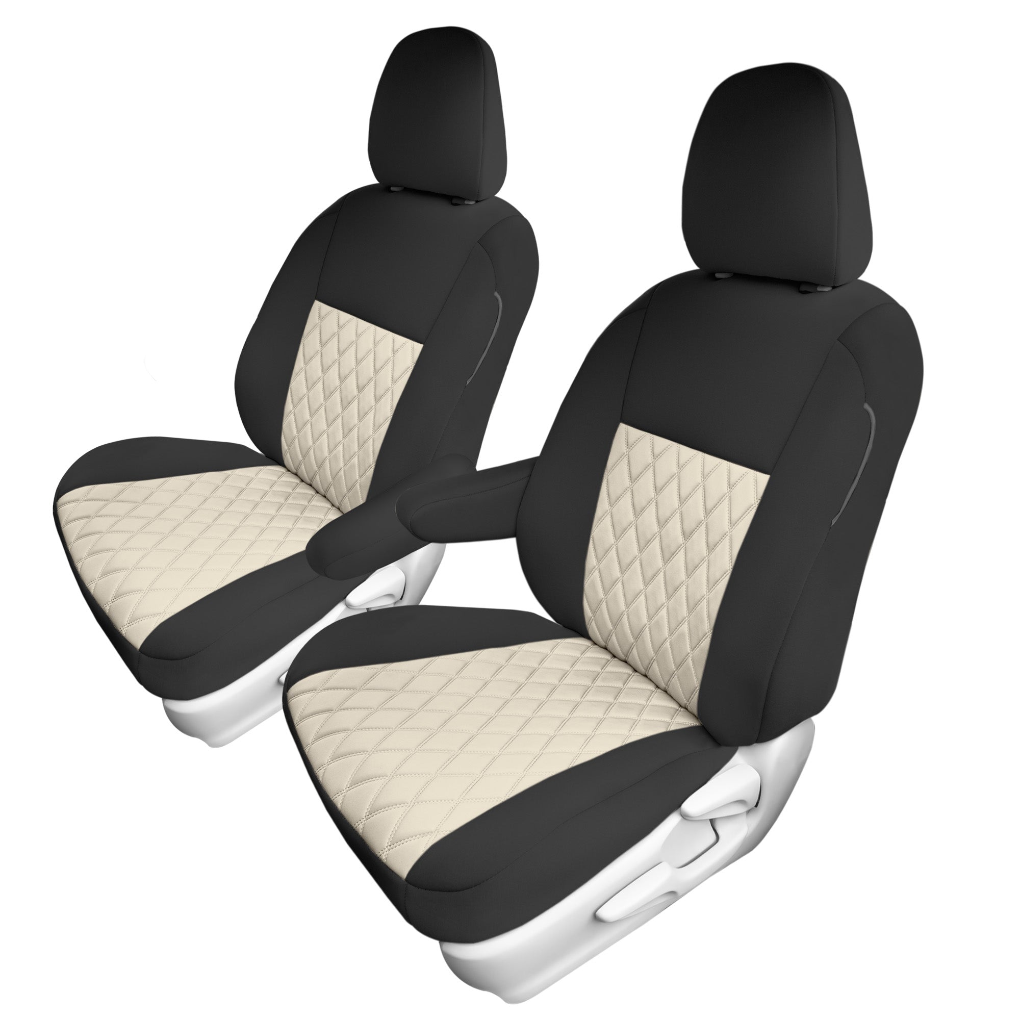 Toyota Sienna - 2011 - 2020  - Front Set Seat Covers - Beige Ultraflex Neoprene