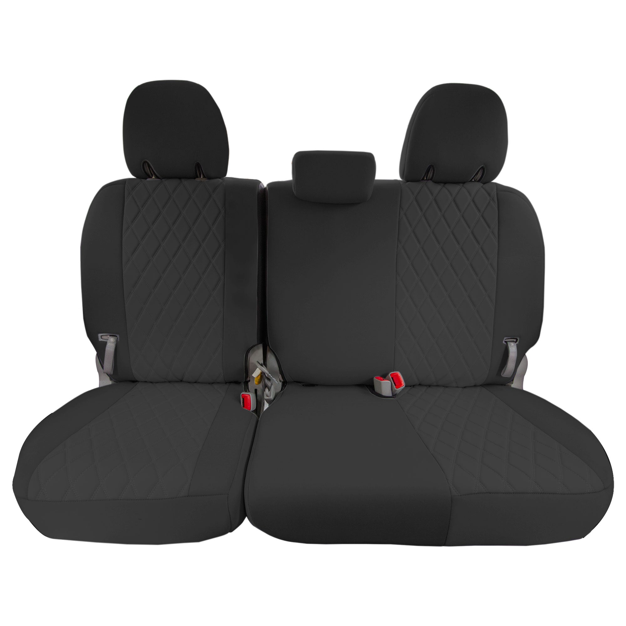 Toyota Sienna - 2011 - 2020 - 3rd Row Set Seat Covers - Black Ultraflex Neoprene