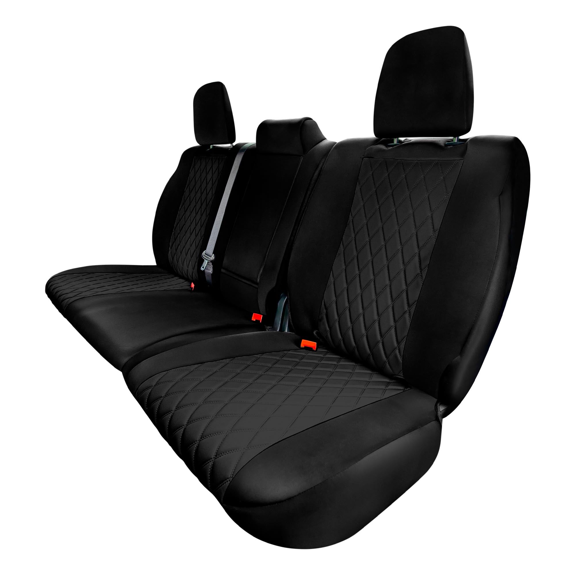 Dodge Ram 1500 2019-2024  - Rear Set Seat Covers - Black Ultraflex Neoprene