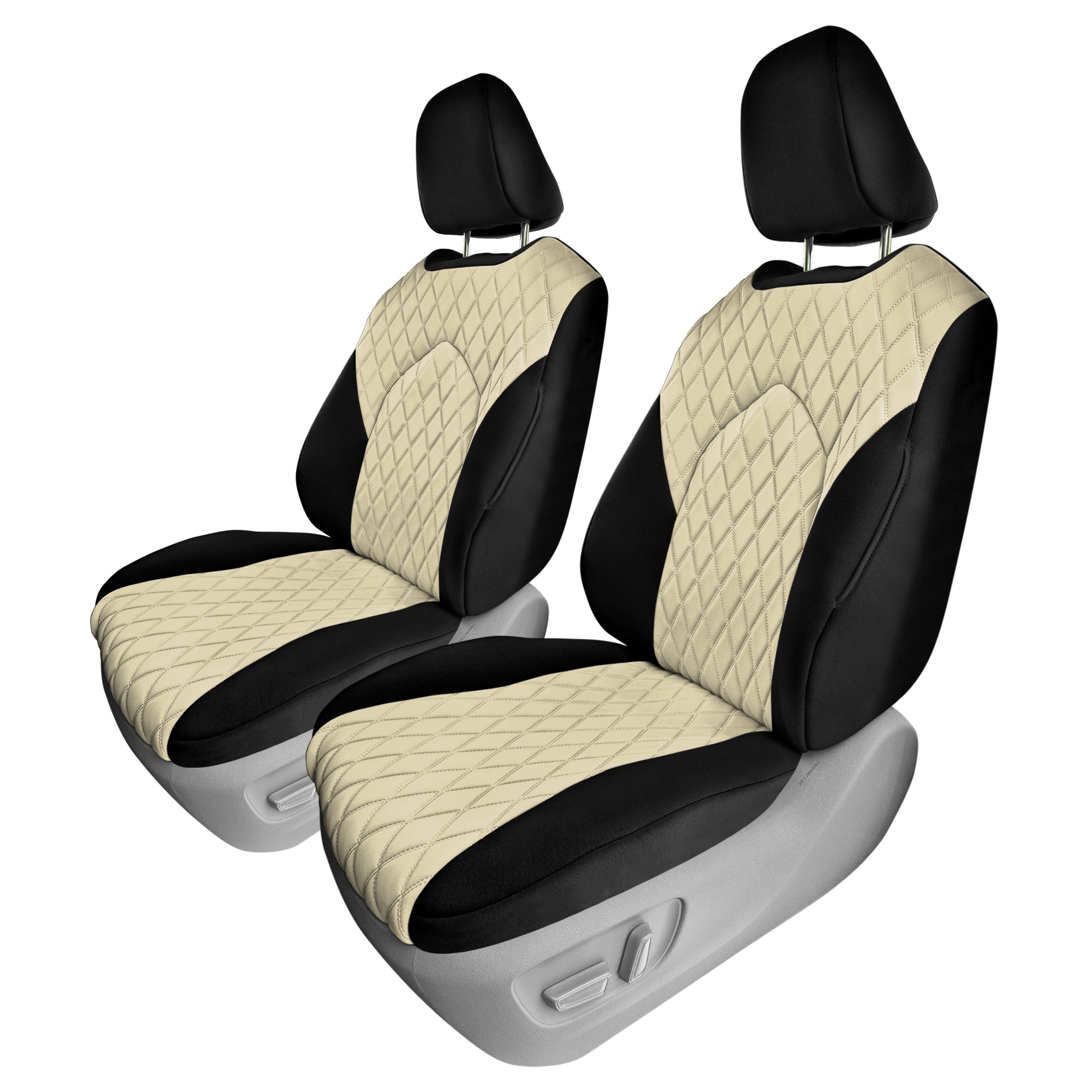 Toyota Highlander - 2020 - 2024  - Front Set Seat Covers - Beige Ultraflex Neoprene