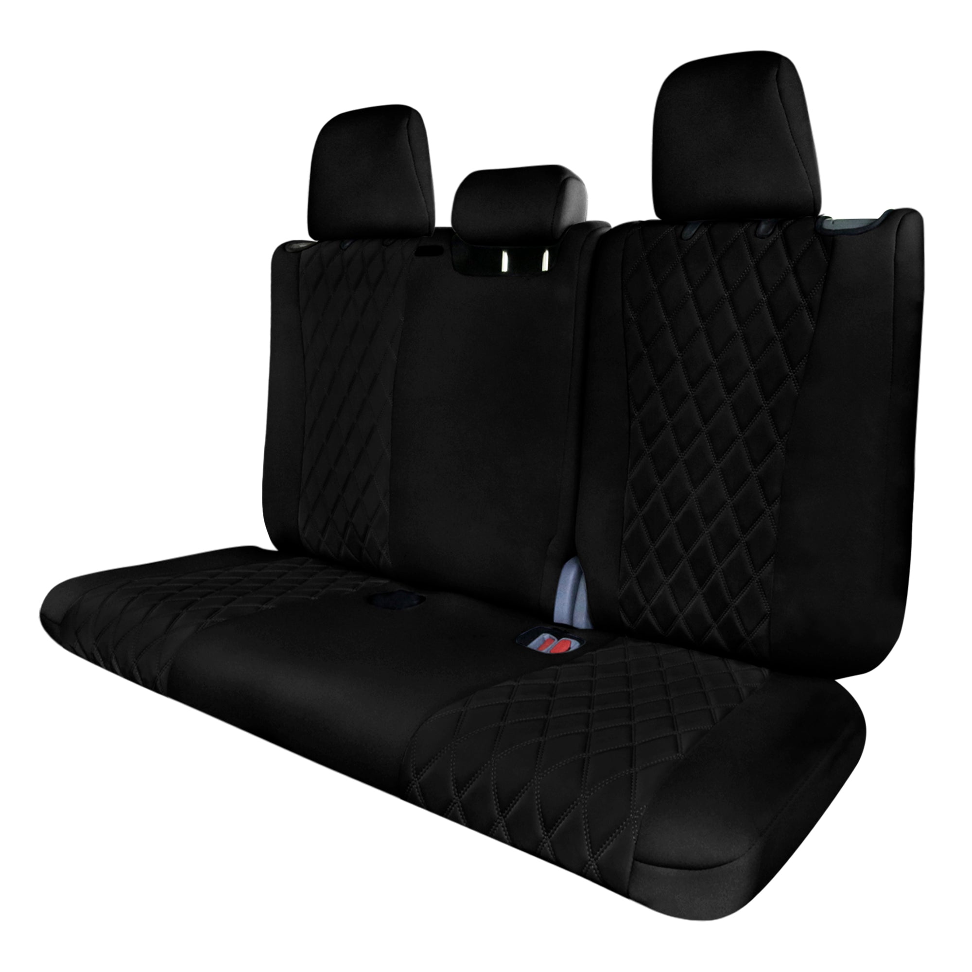 Toyota Highlander - 2020 - 2024  - 3rd Row Set Seat Covers - Black Ultraflex Neoprene