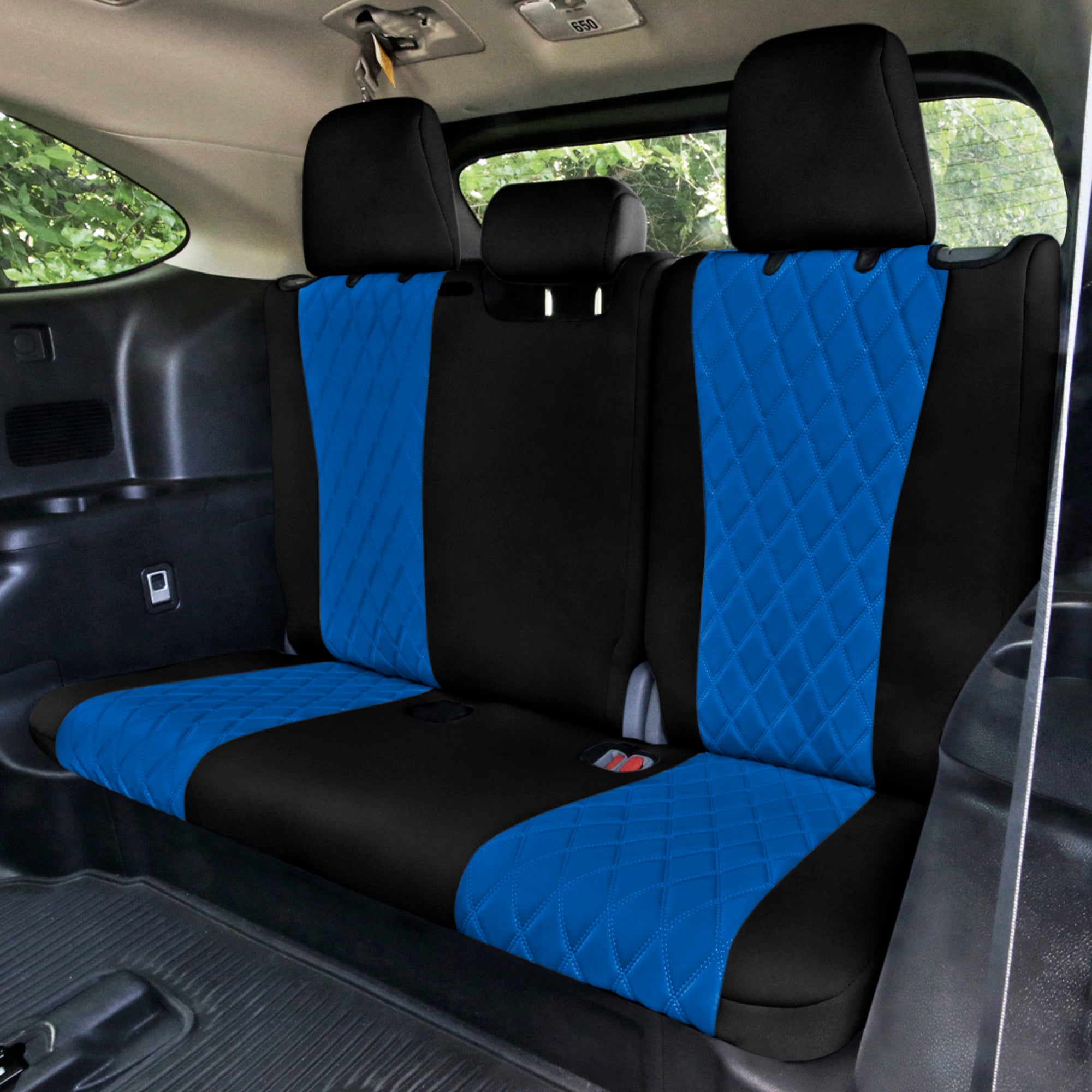 Toyota Highlander - 2020 - 2024  - 3rd Row Set Seat Covers - Blue Ultraflex Neoprene