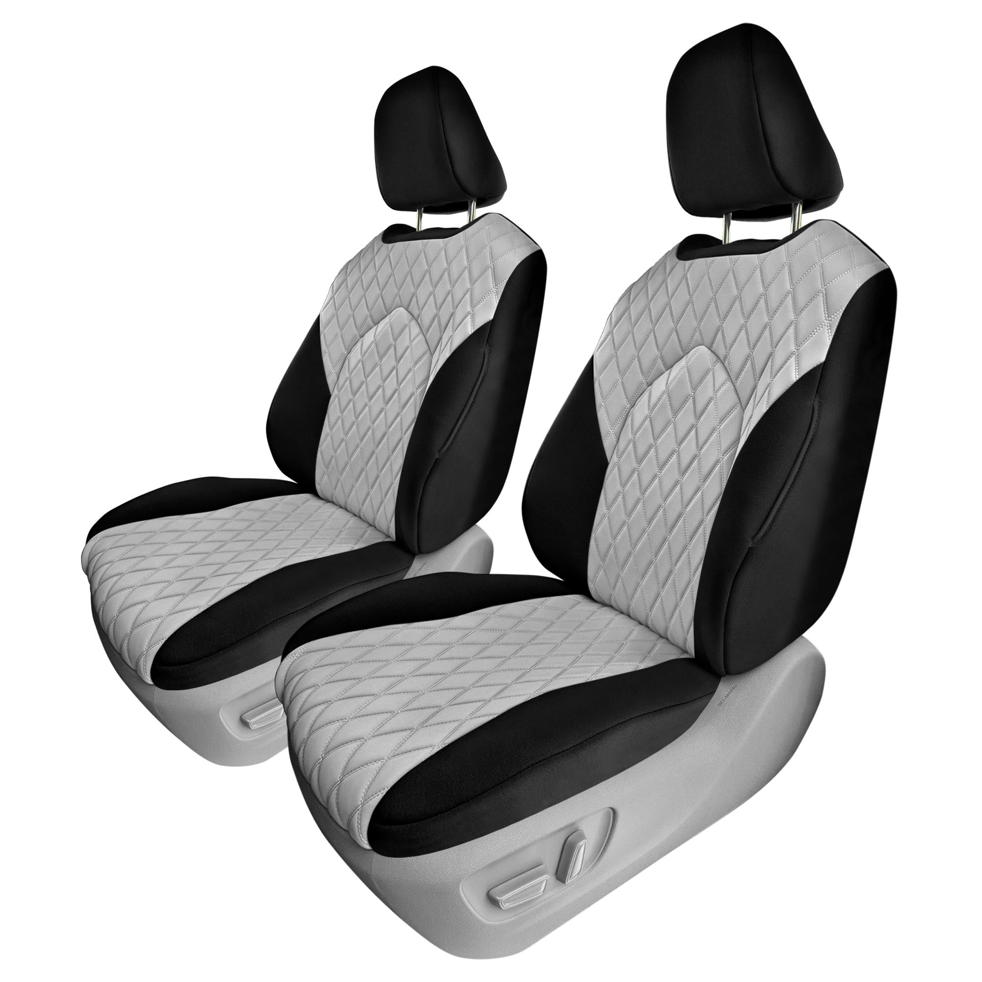 Toyota Highlander - 2020 - 2024  - Front Set Seat Covers - Gray Ultraflex Neoprene