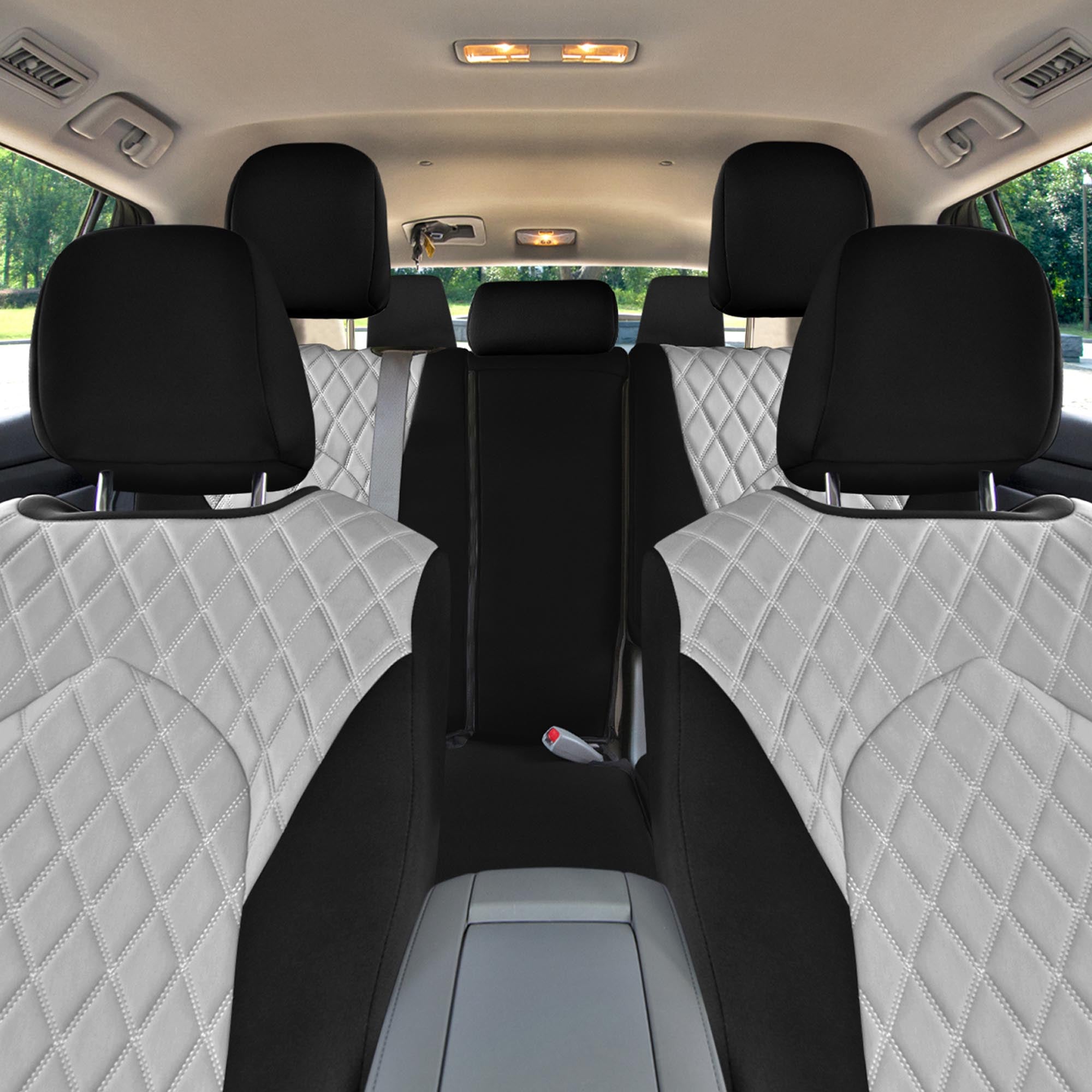 Toyota Highlander - 2020 - 2024  - Full Set Seat Covers - Gray Ultraflex Neoprene
