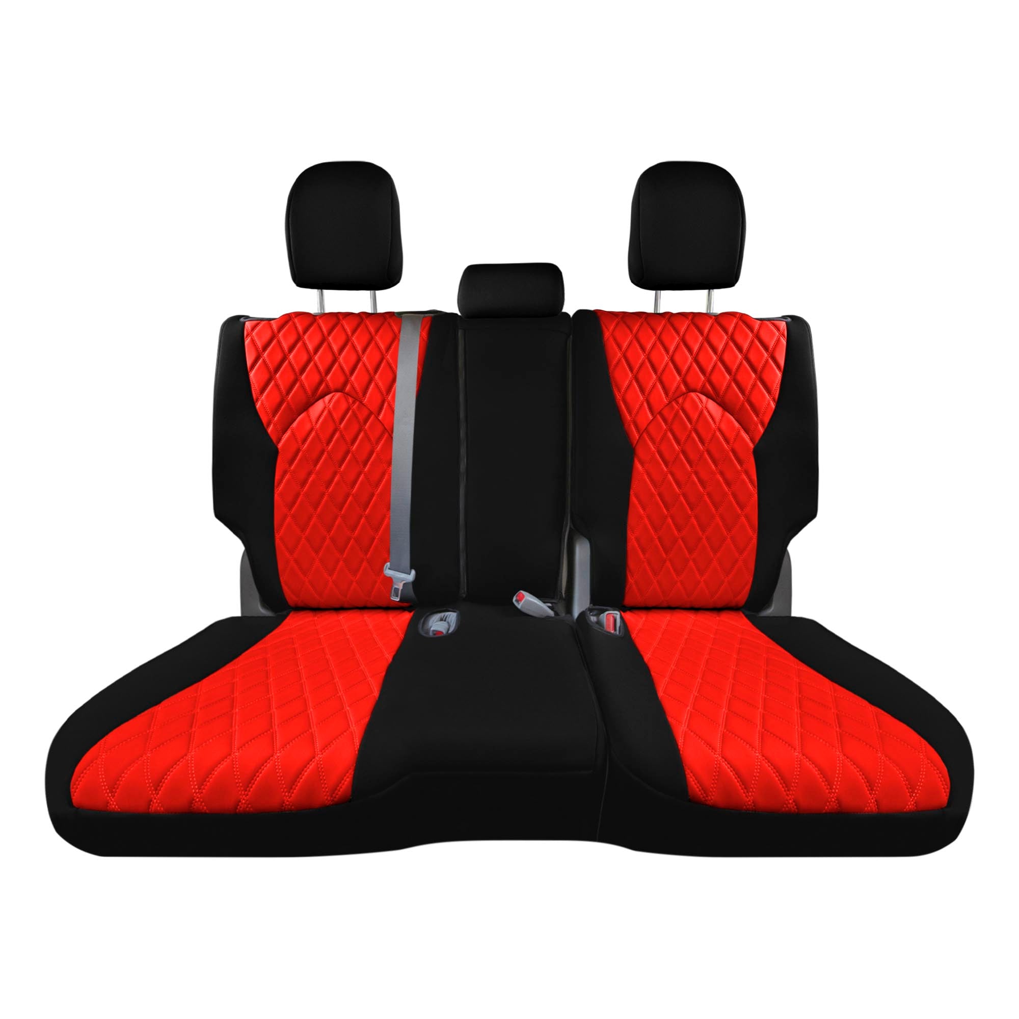 Toyota Highlander - 2020 - 2024  - 2nd Row Set Seat Covers - Red Ultraflex Neoprene
