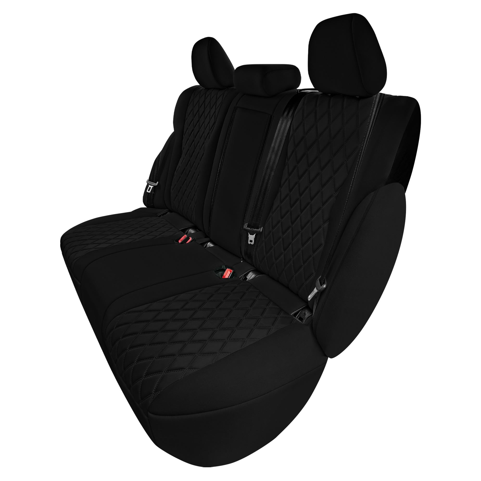 Nissan Rogue - 2020-2024 - Rear Set Seat Covers - Black Ultraflex Neoprene