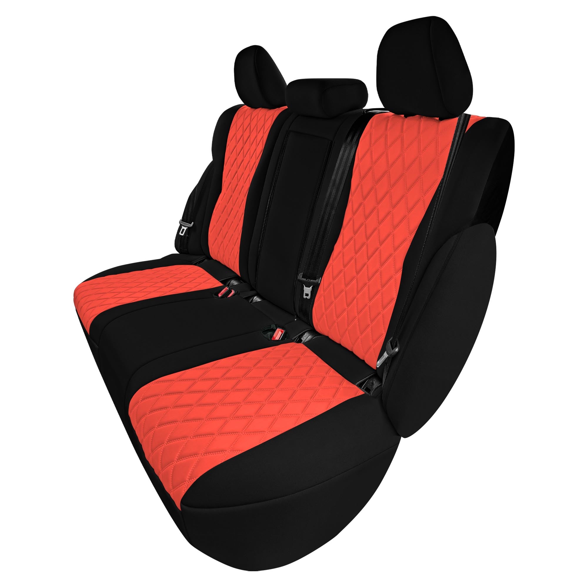 Nissan Rogue - 2020-2024 - Rear Set Seat Covers - Red Ultraflex Neoprene