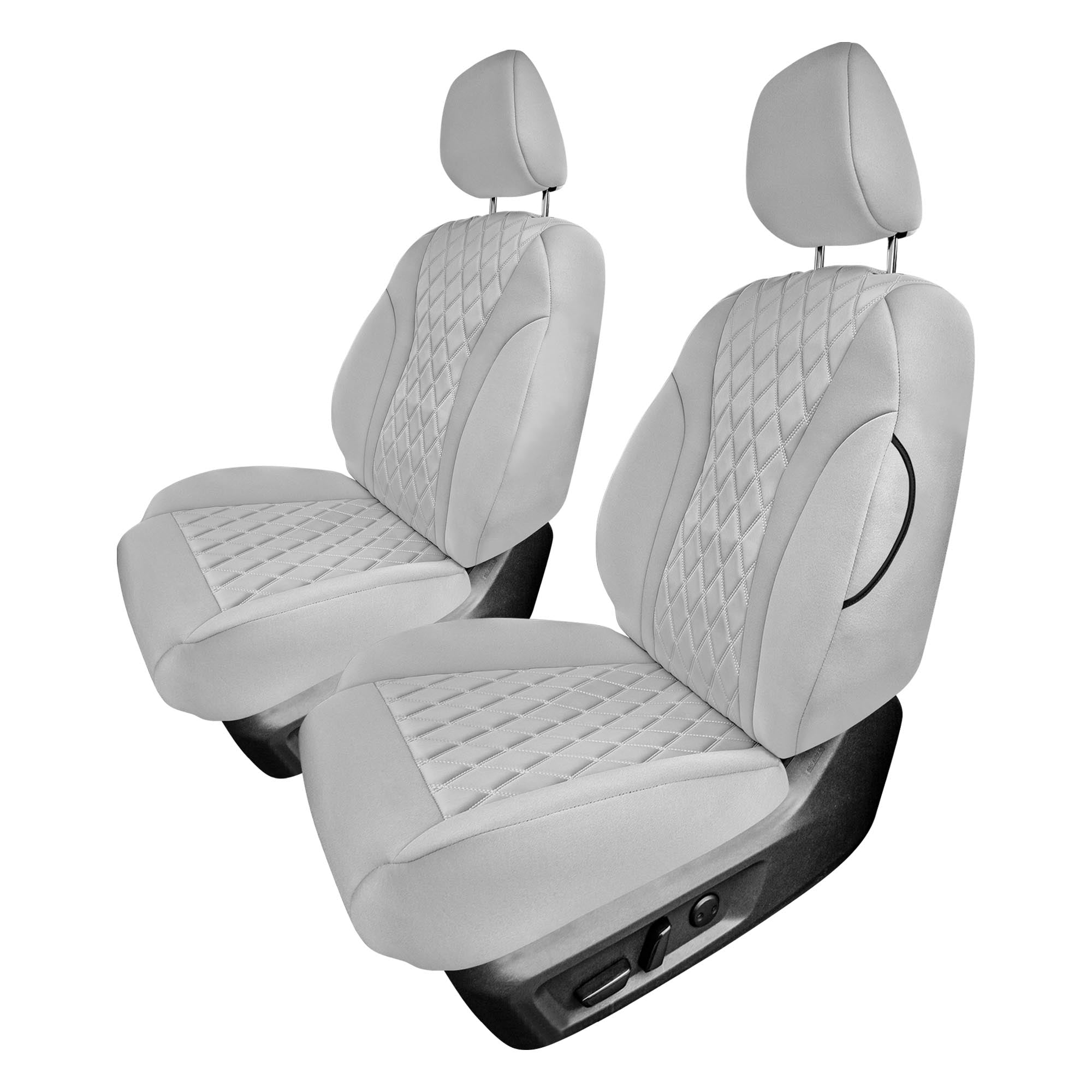 Nissan Rogue - 2020-2024 - Front Set Seat Covers - Solid Gray Ultraflex Neoprene