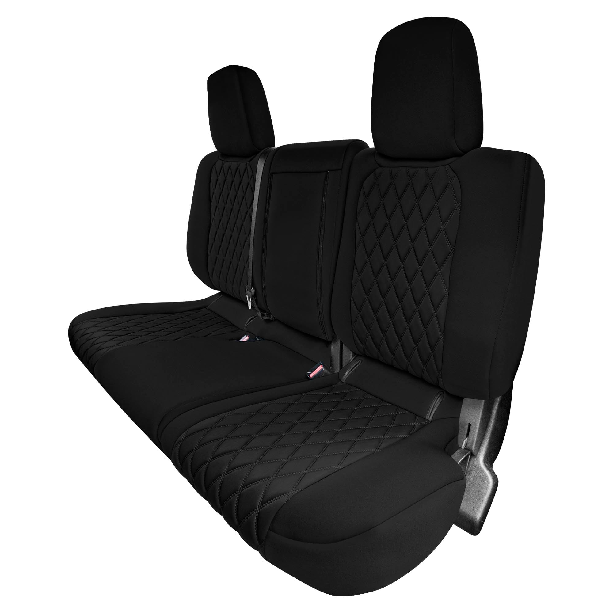 Nissan Titan King Cab/Crew Cab - 2017-2022 - Rear Set Seat Covers - Black Ultraflex Neoprene