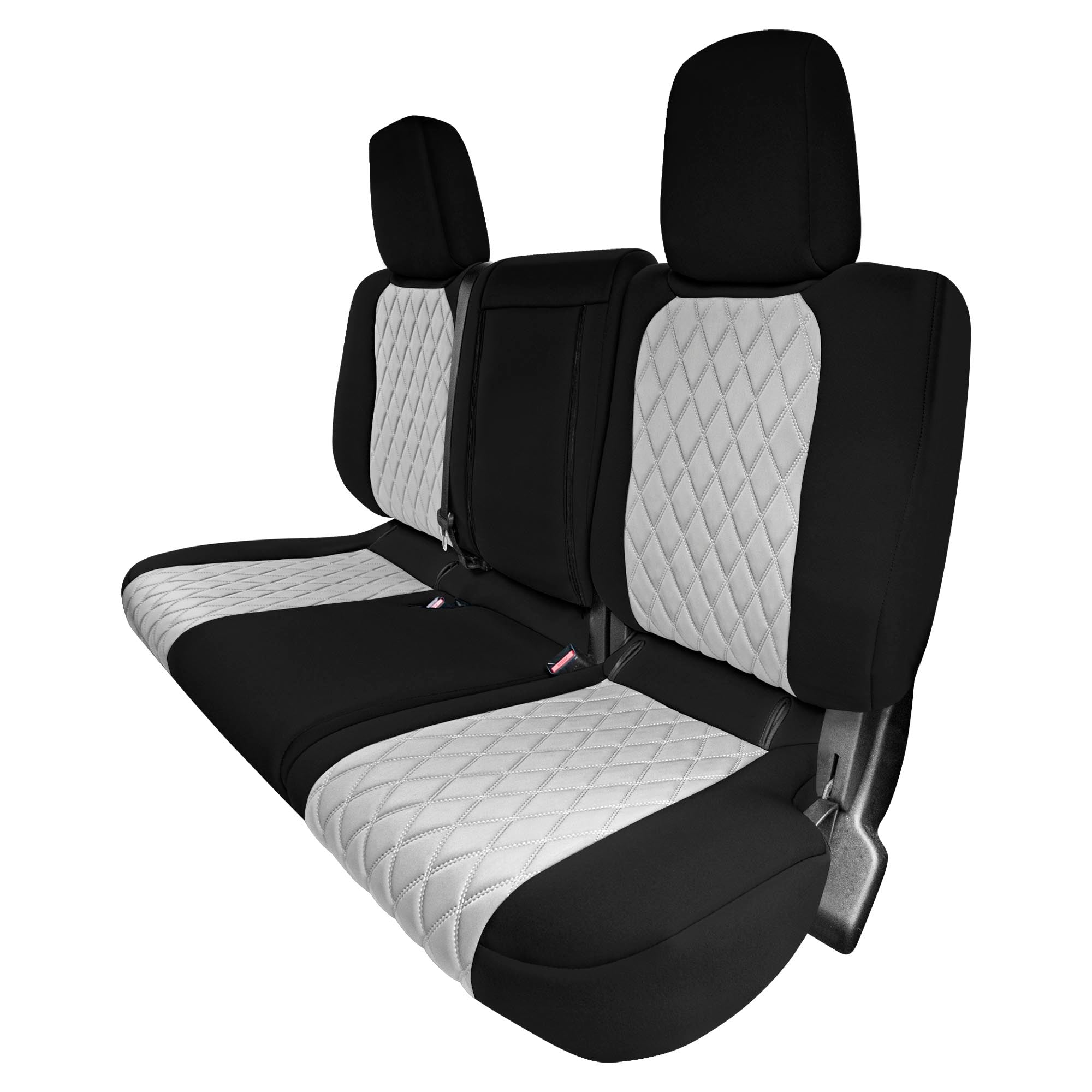 Nissan Titan King Cab/Crew Cab - 2017-2022 - Rear Set Seat Covers - Gray Ultraflex Neoprene