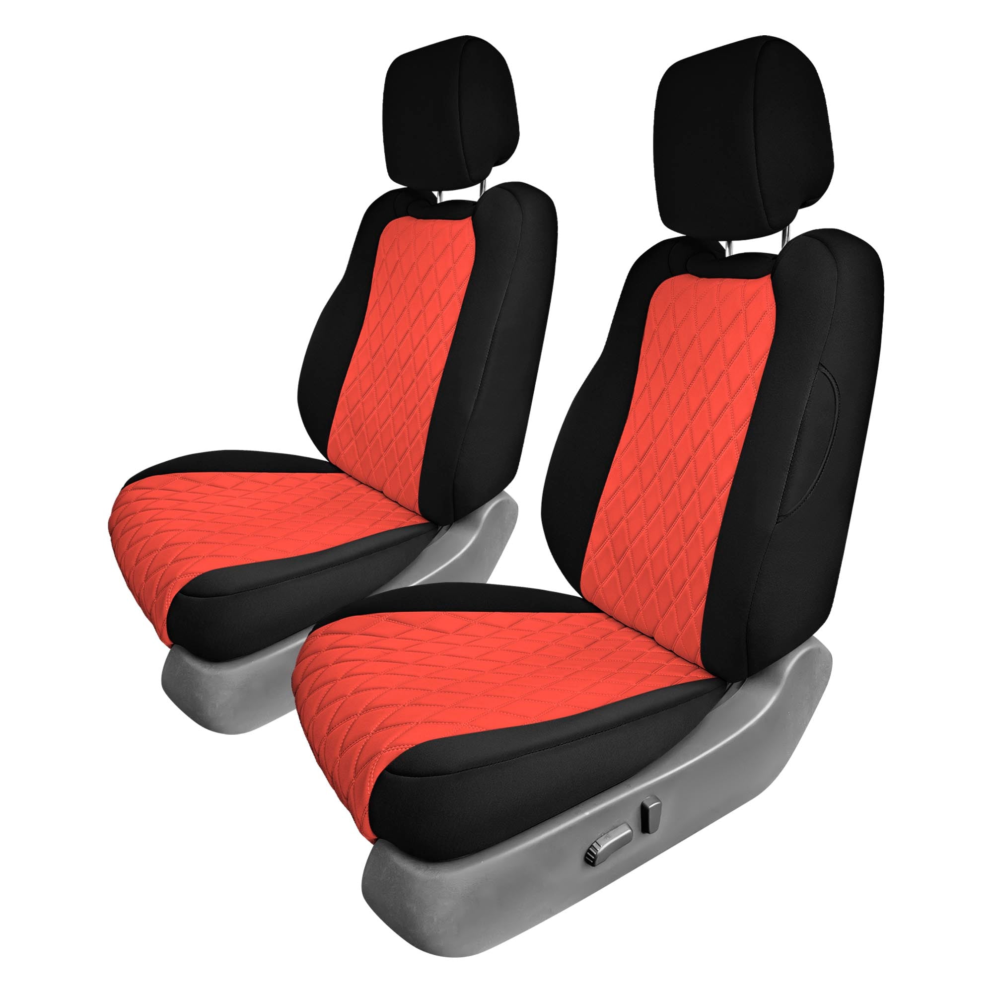 Nissan Titan King Cab/Crew Cab - 2017-2022 - Front Set Seat Covers - Red Ultraflex Neoprene
