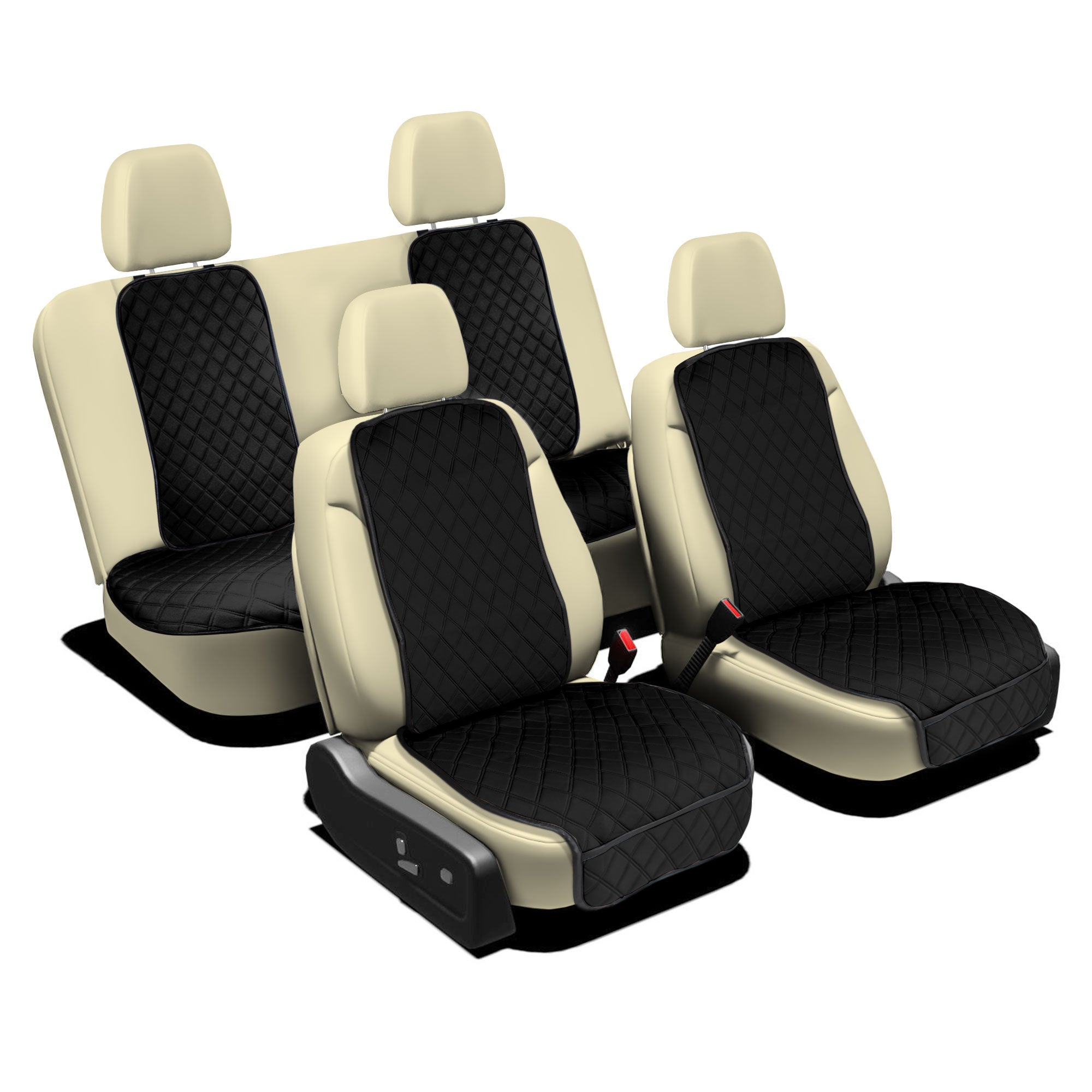 NeoSupreme Seat Protectors - Full Set - Solid Black