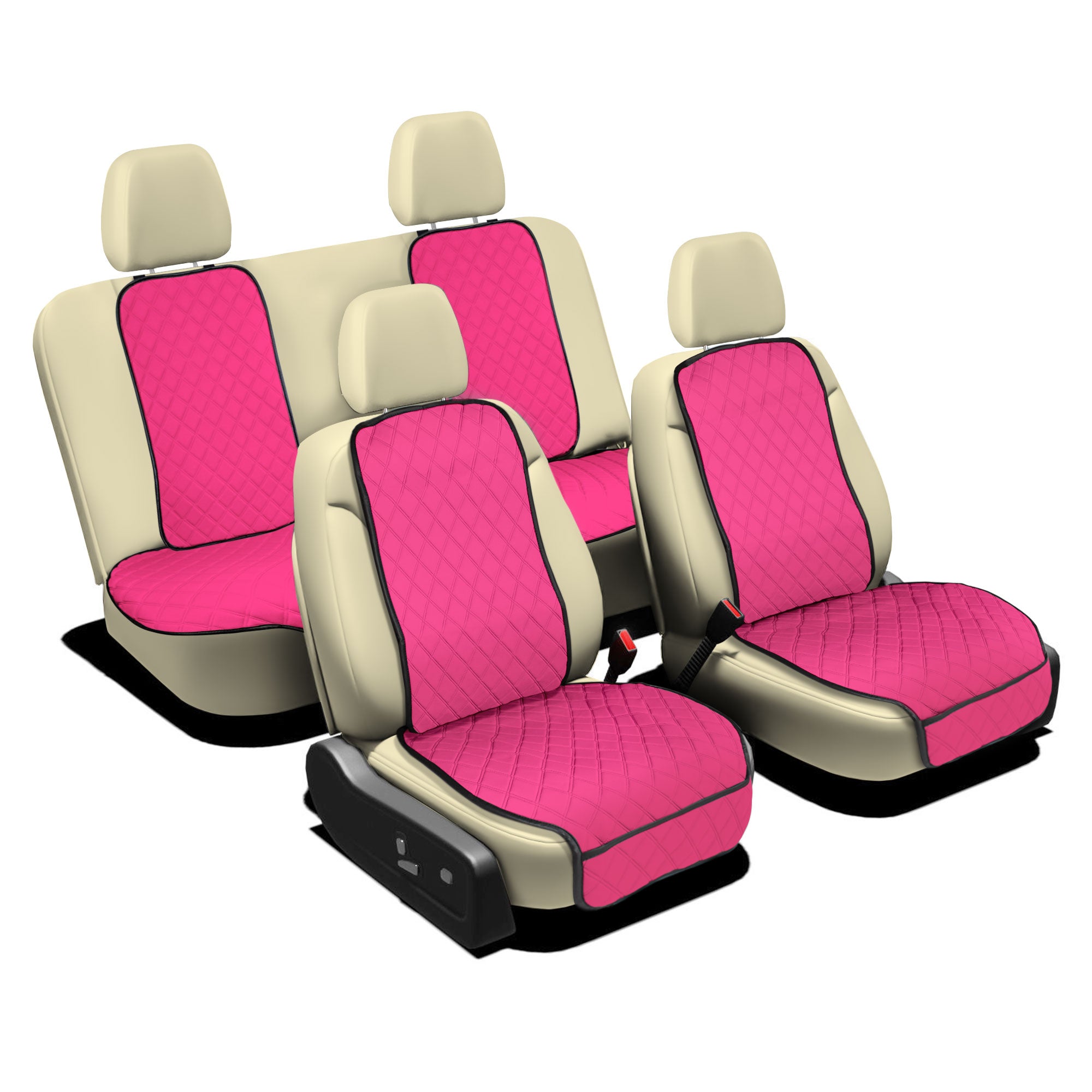 NeoSupreme Seat Protectors - Full Set - Solid Pink