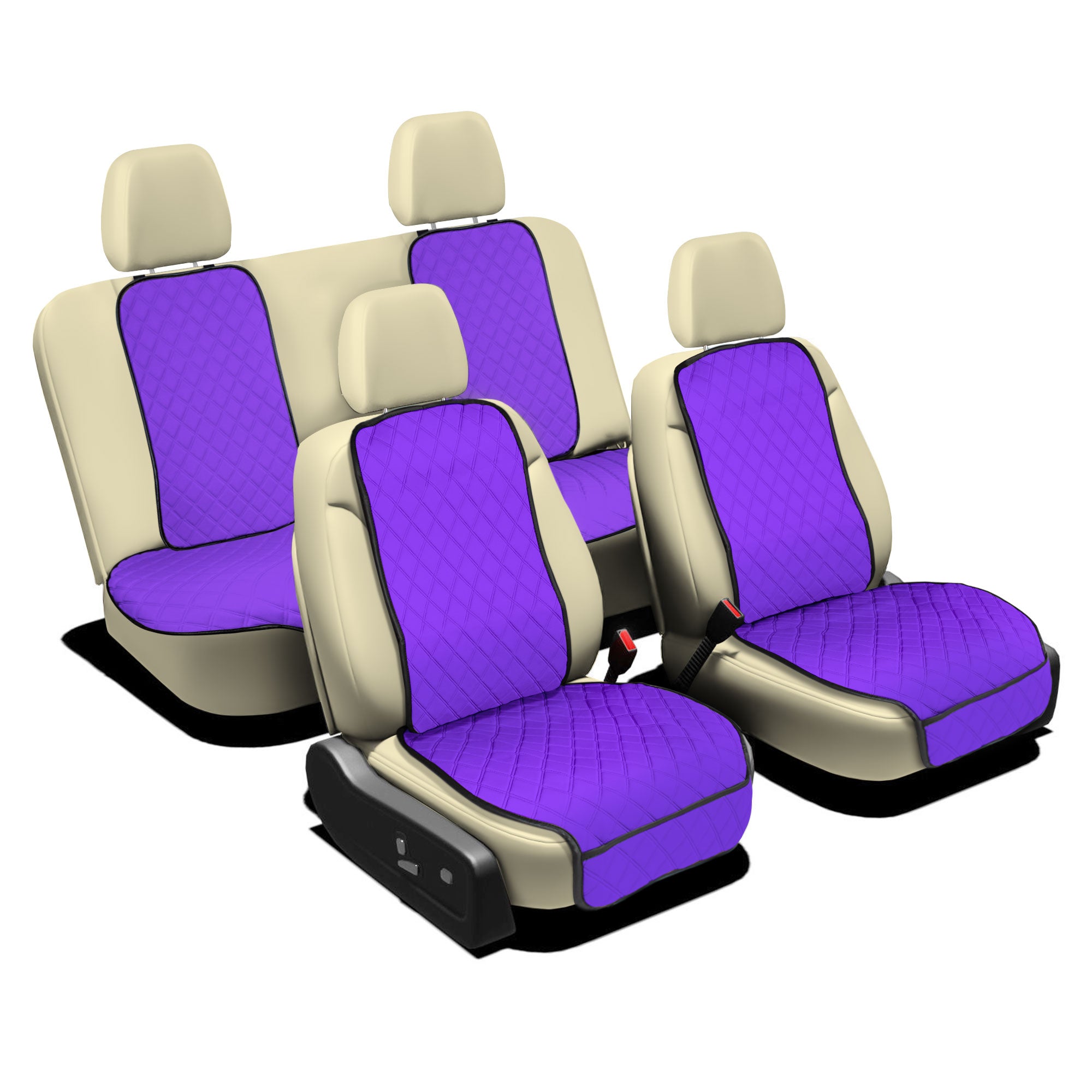 NeoSupreme Seat Protectors - Full Set - Solid Purple