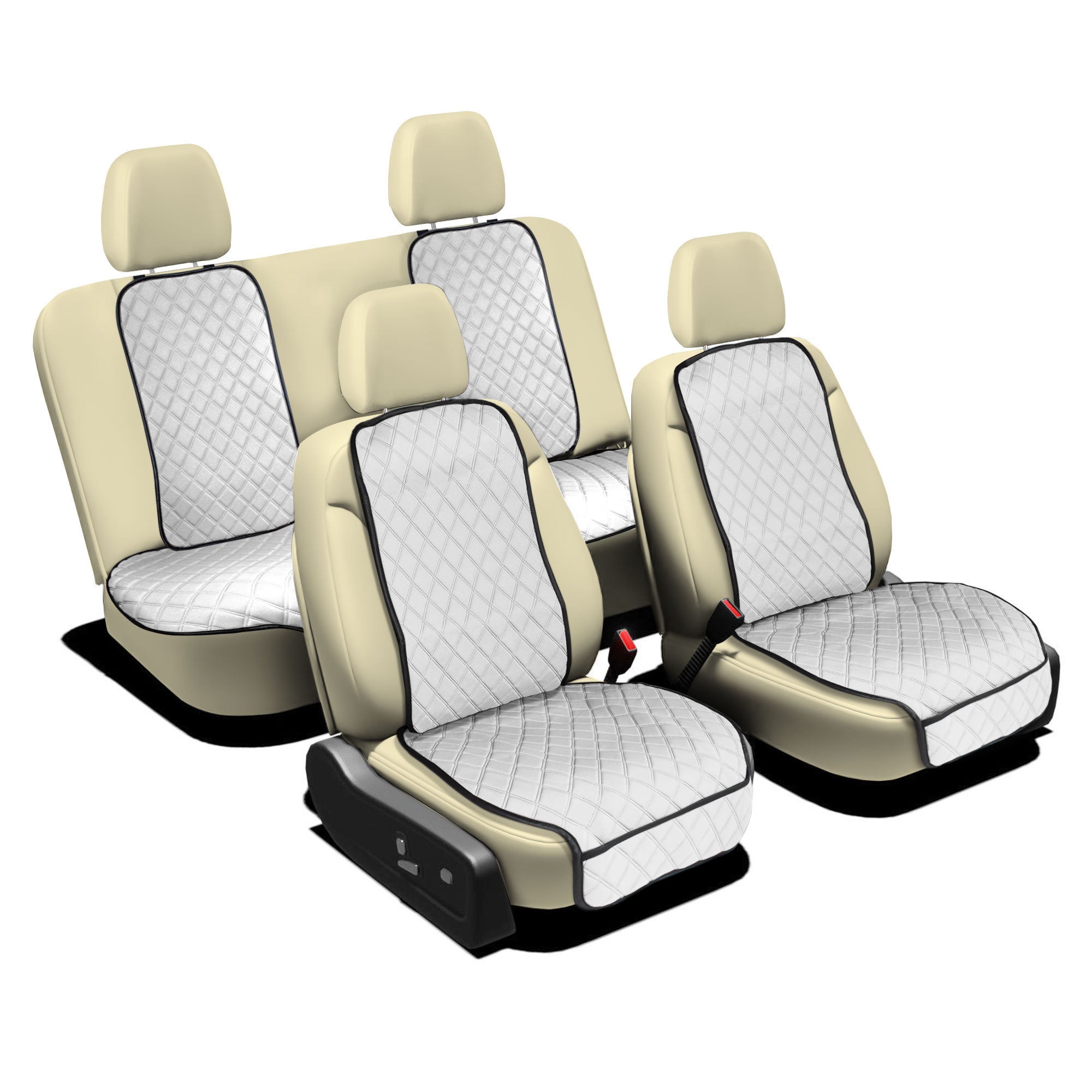 NeoSupreme Seat Protectors - Full Set - Solid White