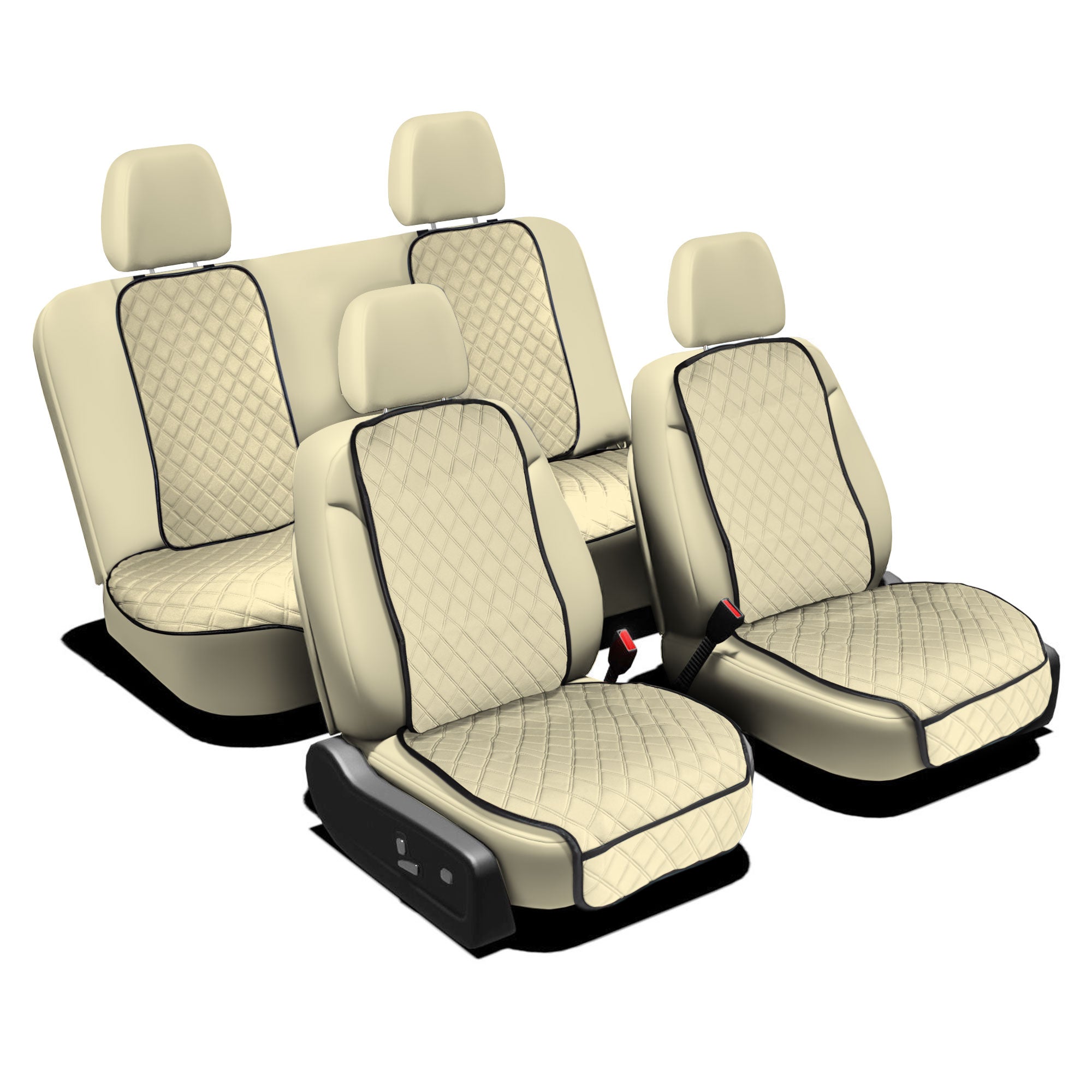 NeoSupreme Seat Protectors - Full Set - Solid Beige