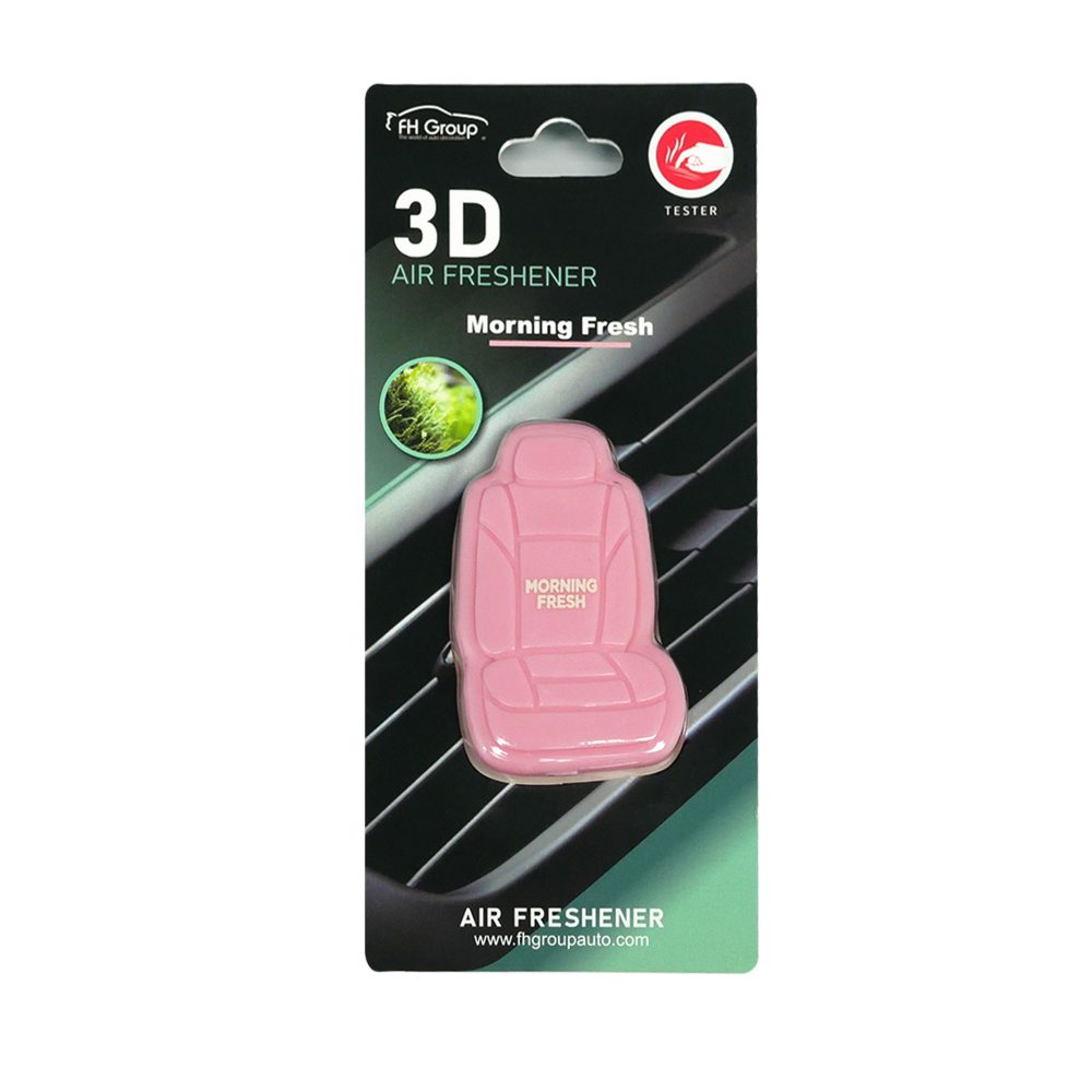 Clip On 3D Air Freshener- 3PK Pink