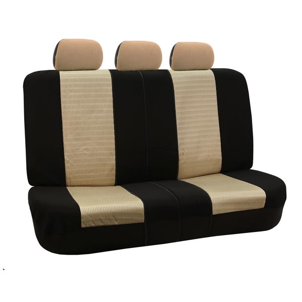 Trendy Elegance 3D Air Mesh Seat Covers - Rear Beige