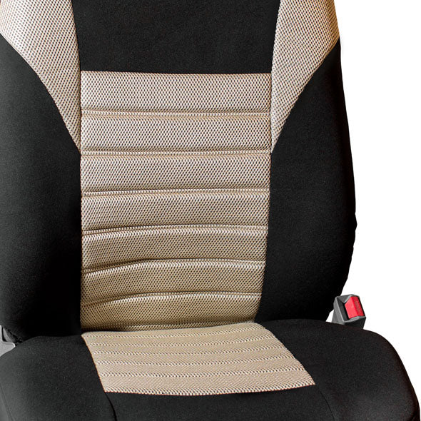 Premium 3D Air Mesh Seat Covers - Front Set Beige