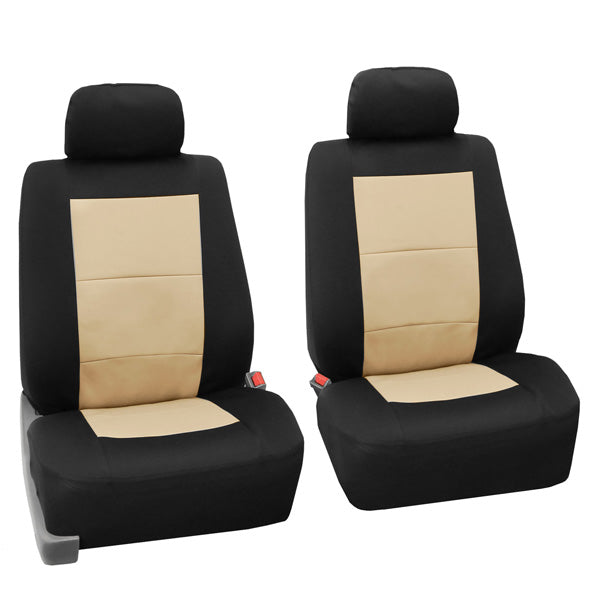 Premium Waterproof Seat Covers - Front Set Beige