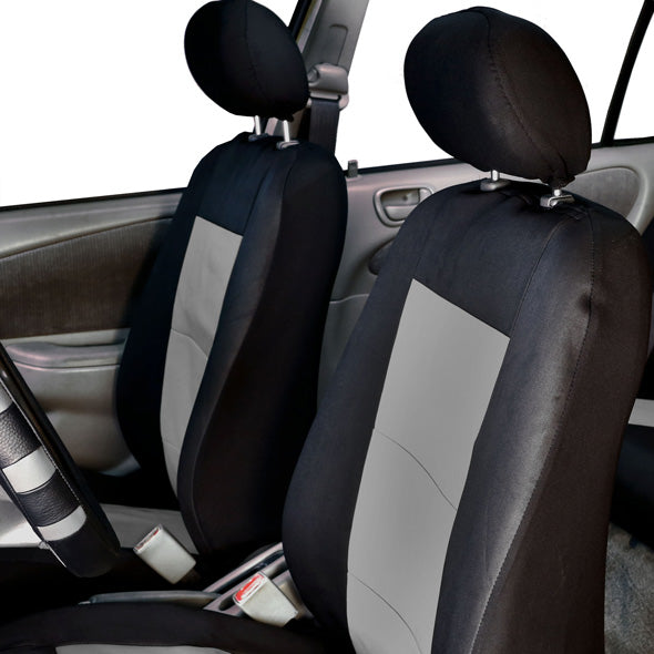 Premium Waterproof Seat Covers - Front Set Gray