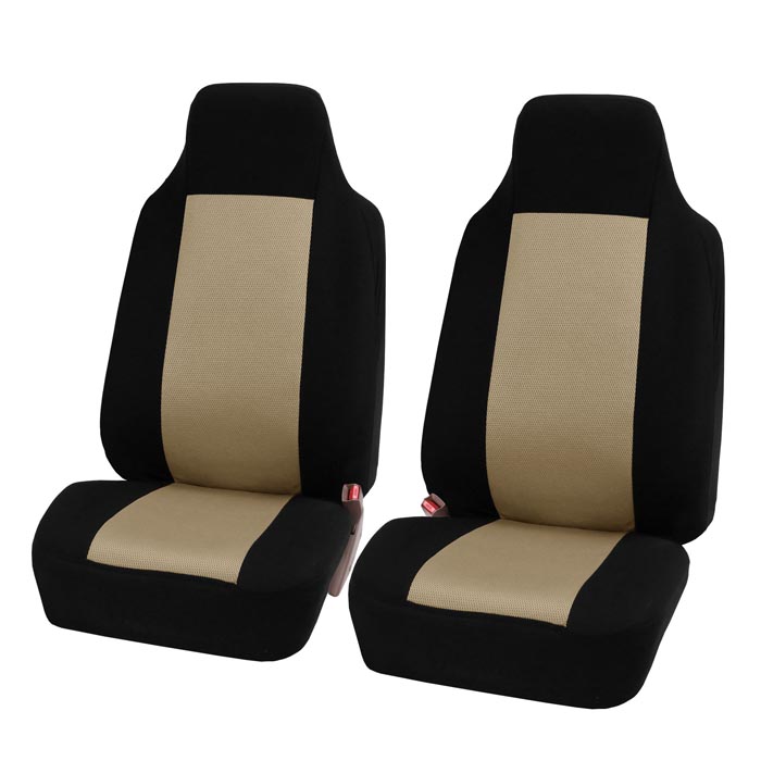 Classic Cloth Seat Covers - Front Set Beige