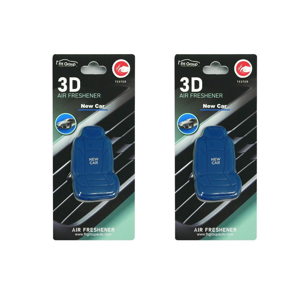 Clip On 3D Air Freshener- 2PK Dark Blue