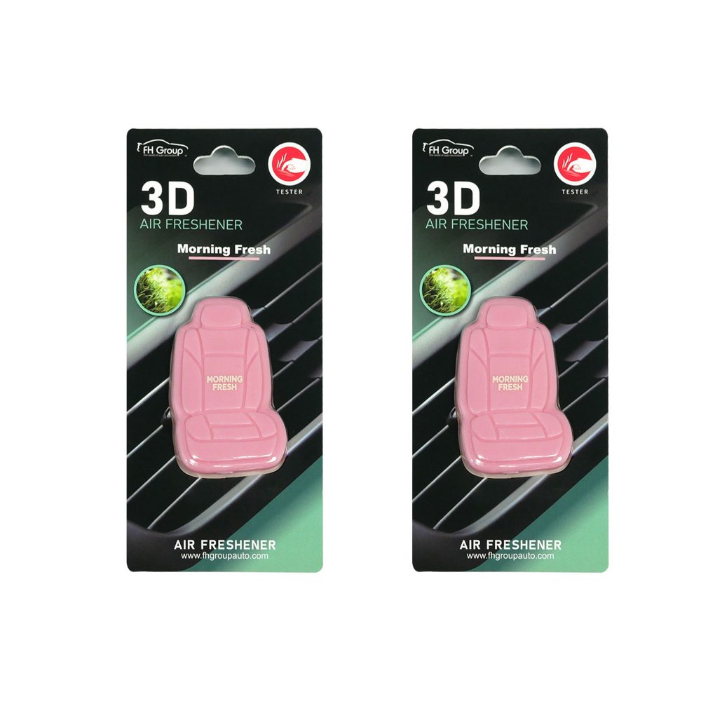Clip On 3D Air Freshener- 2PK Pink