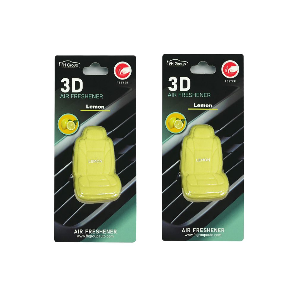 Clip On 3D Air Freshener- 2PK Yellow