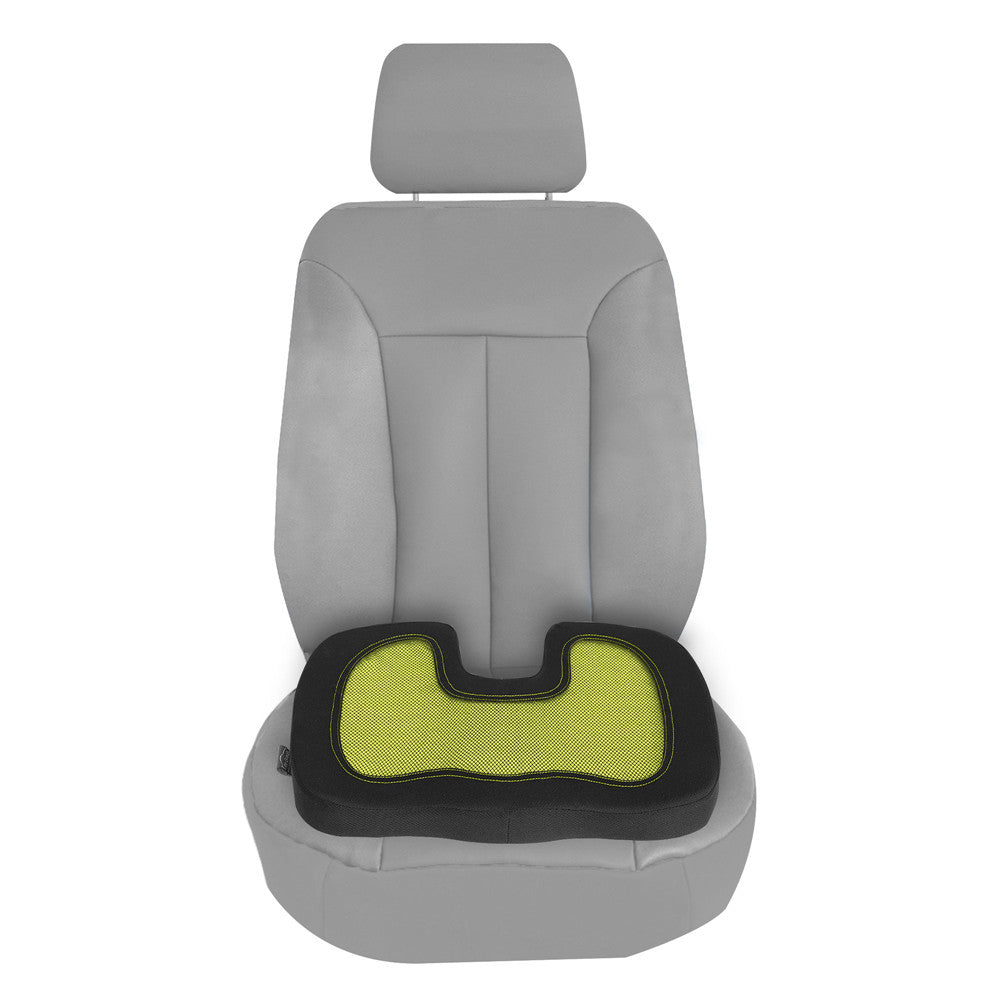 Ergonomic Cooling Gel Car Seat Cushion Yellow