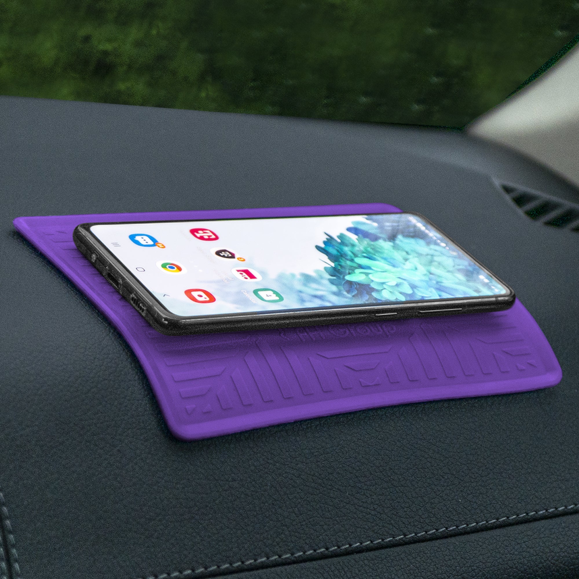 Silicone Anti-Slip Dash Mat Purple