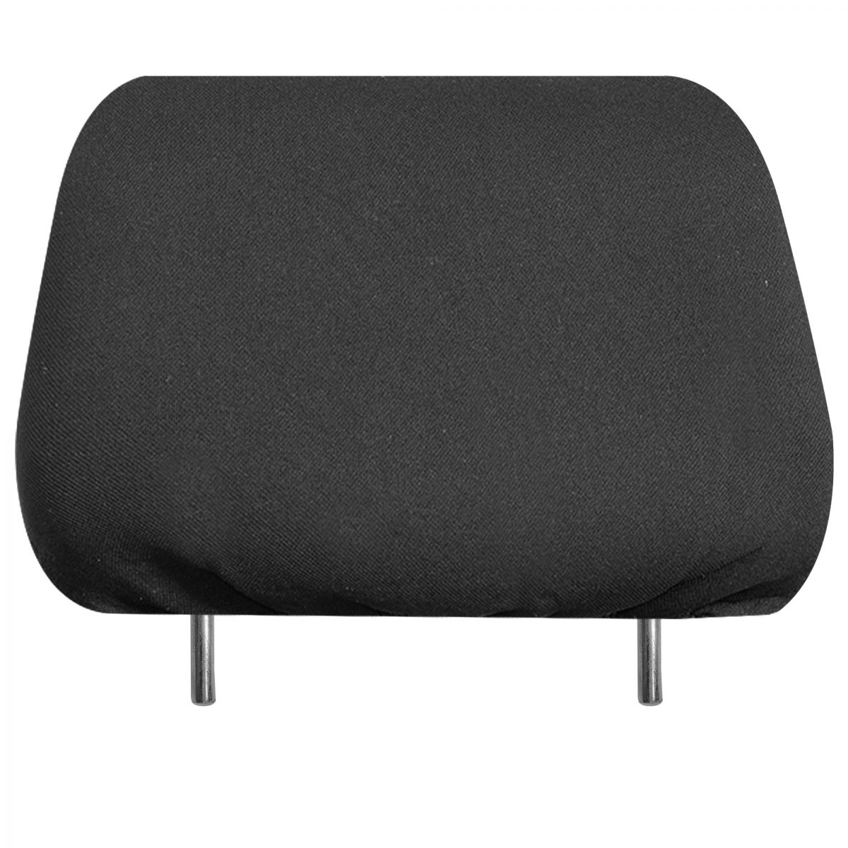 Car Seat Headrest Cover in Flat Cloth Black