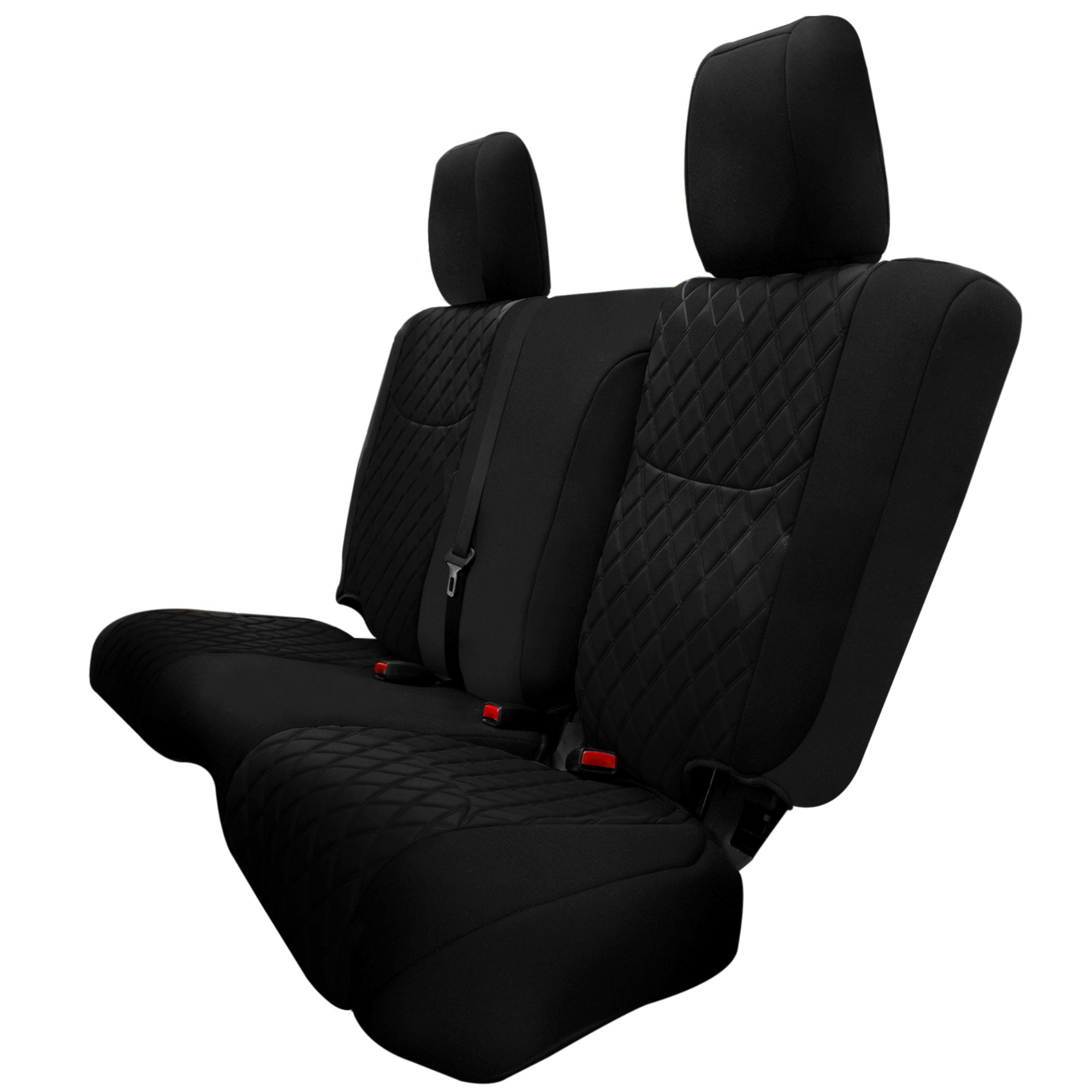 Jeep Wrangler JK 4-Door 2007-2017 -  Rear Set Seat Covers - Black Ultraflex Neoprene