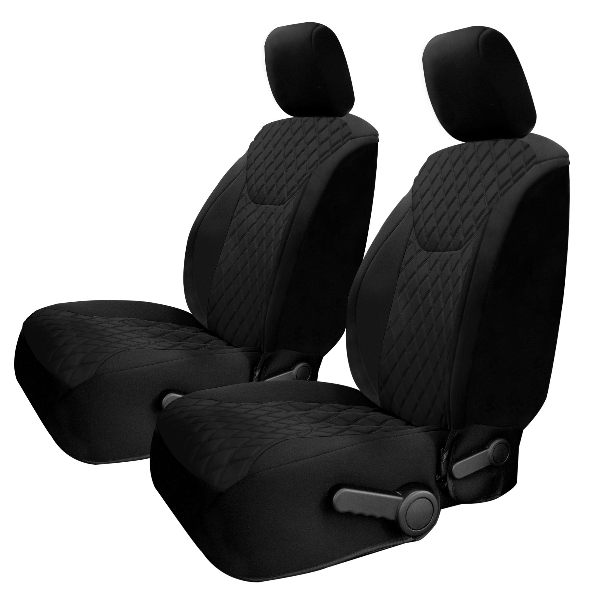 Jeep Wrangler JK 4DR 2007-2018 -  Front Set Seat Covers - Black Ultraflex Neoprene