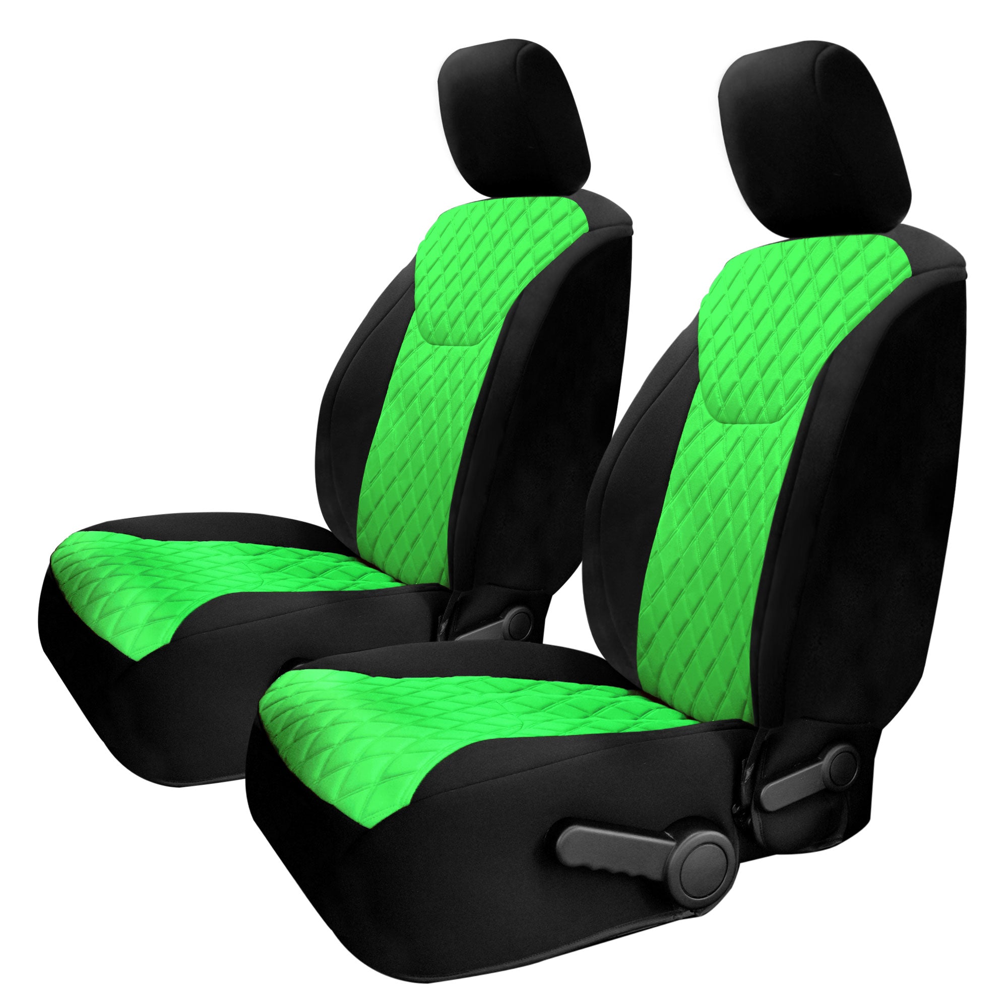 Jeep Wrangler JK 2007-2017 -  Front Set Seat Covers - Green Ultraflex Neoprene