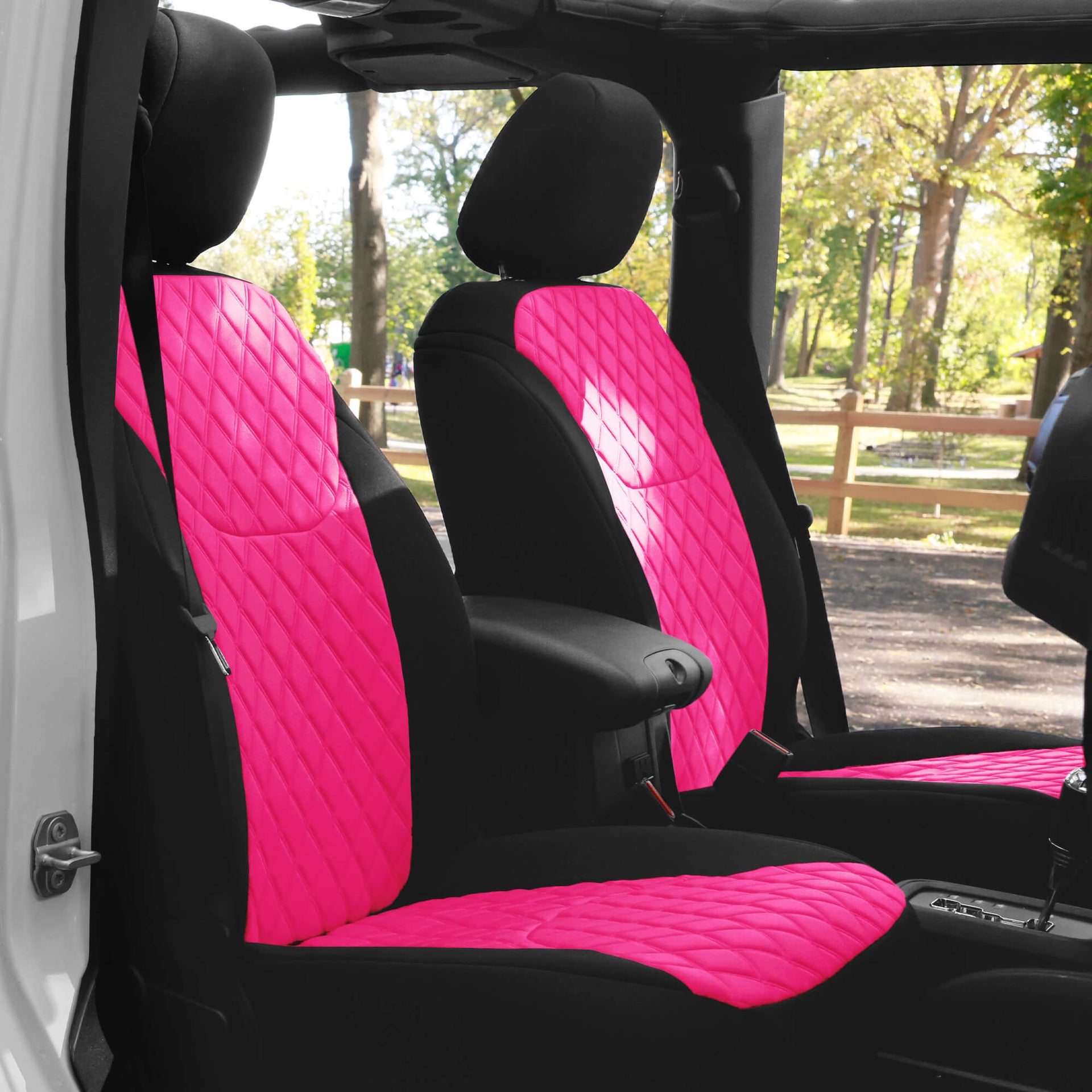 FH Group 2007-2017 Jeep Wrangler JKU Custom Seat Covers (Choose Fit 4DR or 2DR) - Picture 122 of 178