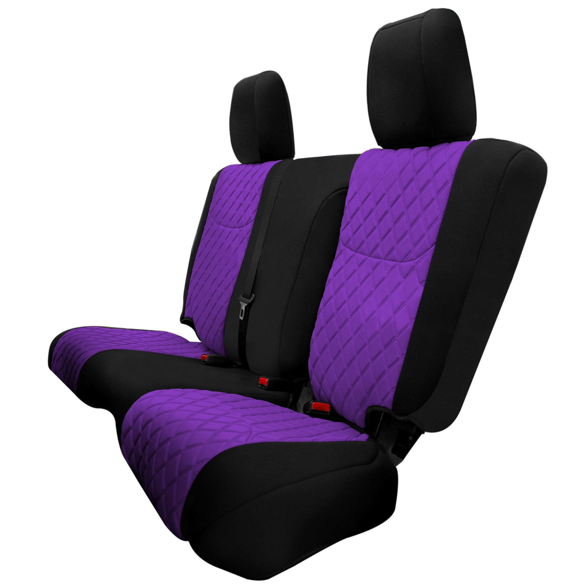 Jeep Wrangler JK 4-Door 2007-2017 -  Rear Set Seat Covers - Purple Ultraflex Neoprene