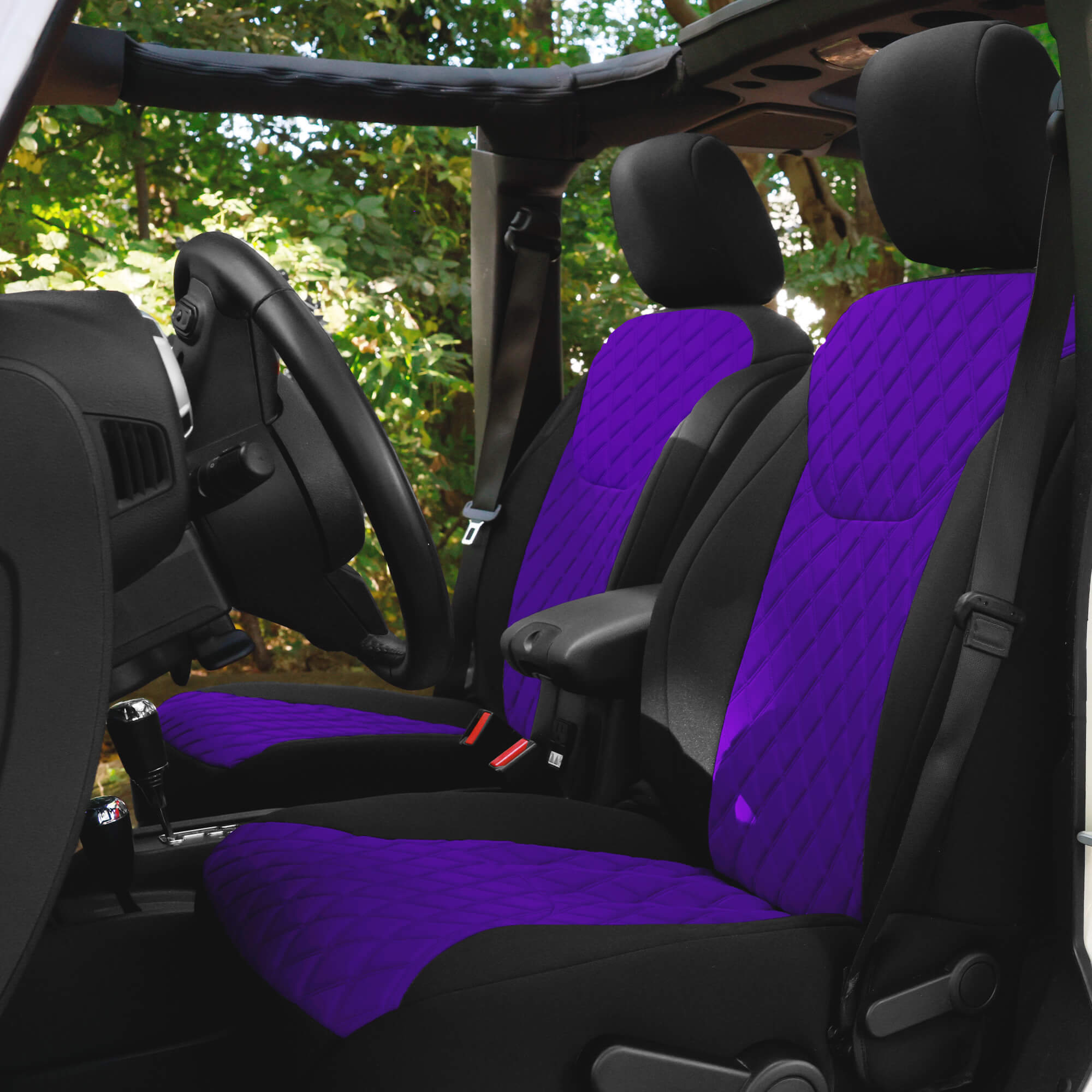 Jeep Wrangler JK 2007-2017 -  Front Set Seat Covers - Purple Ultraflex Neoprene