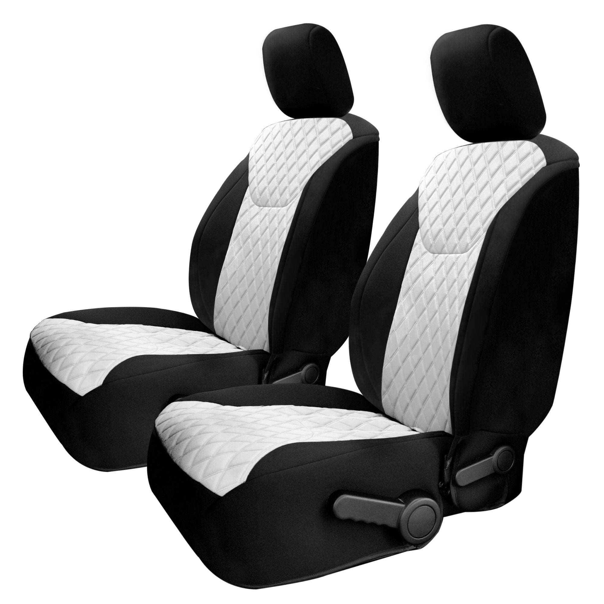 Jeep Wrangler JK 2007-2017 -   Front Set Seat Covers - White Ultraflex Neoprene