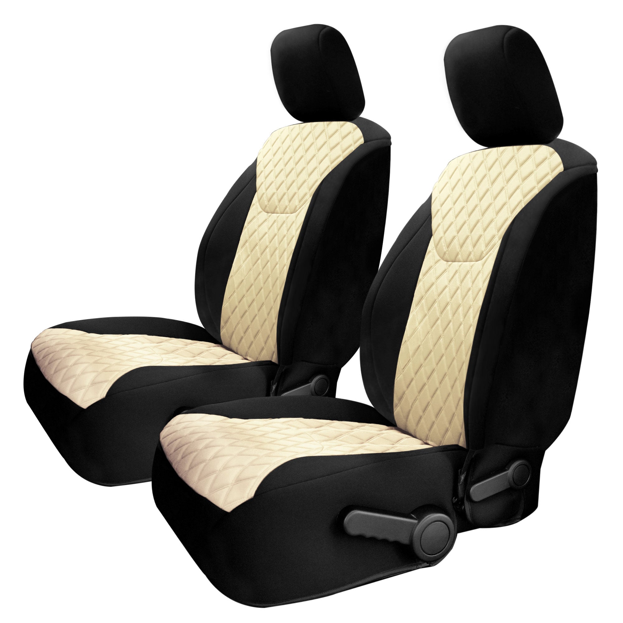 Jeep Wrangler JK 2007-2017 -  Front Set Seat Covers - Beige Ultraflex Neoprene