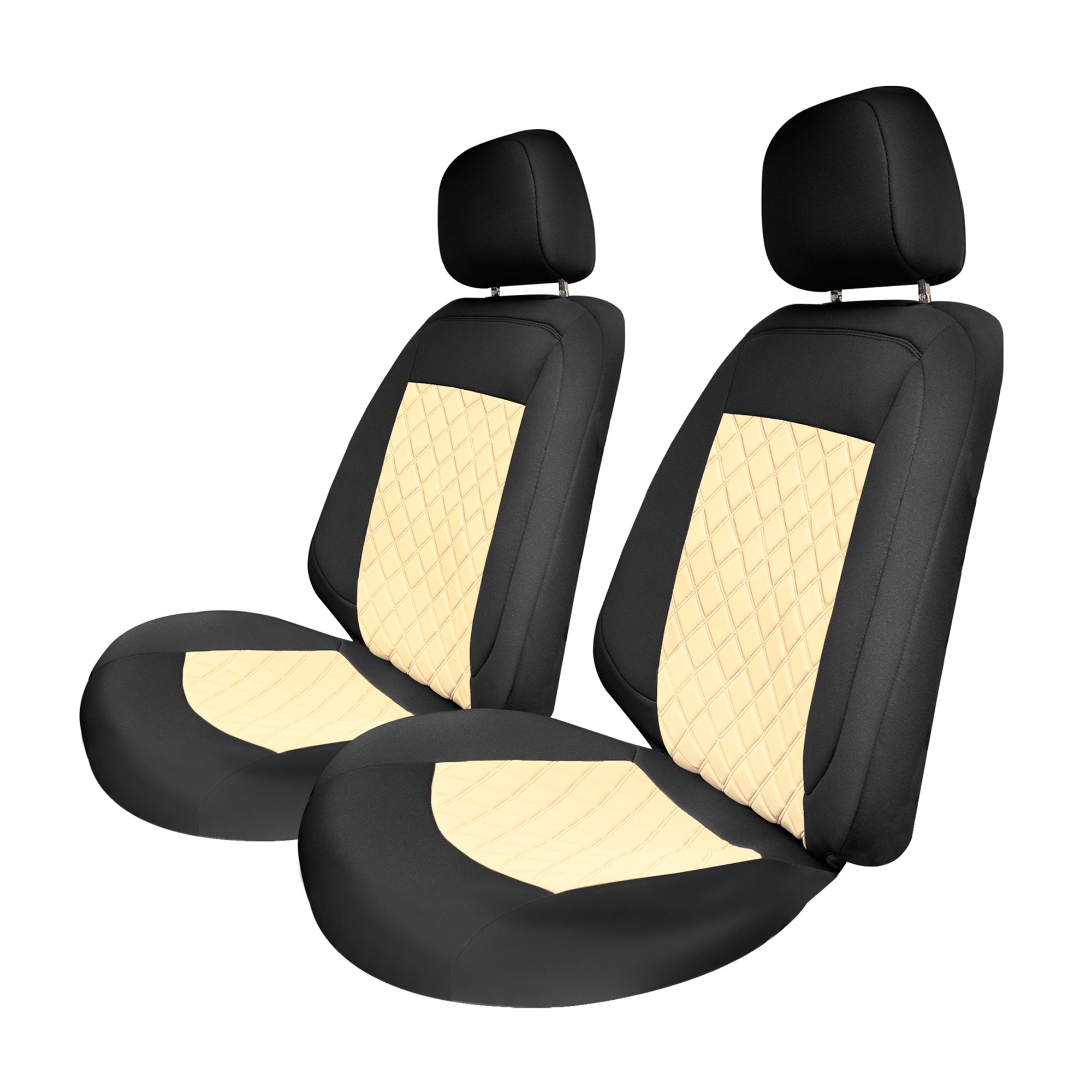 Chevy Equinox 2018-2023 - Front Set Seat Covers - Beige Ultraflex Neoprene