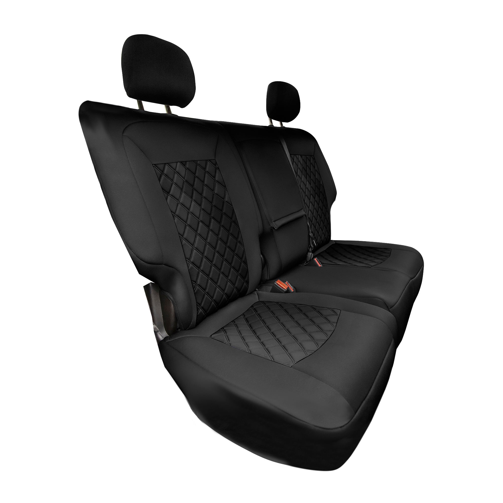 Chevy Equinox 2018-2023 - Rear Set Seat Covers - Black Ultraflex Neoprene
