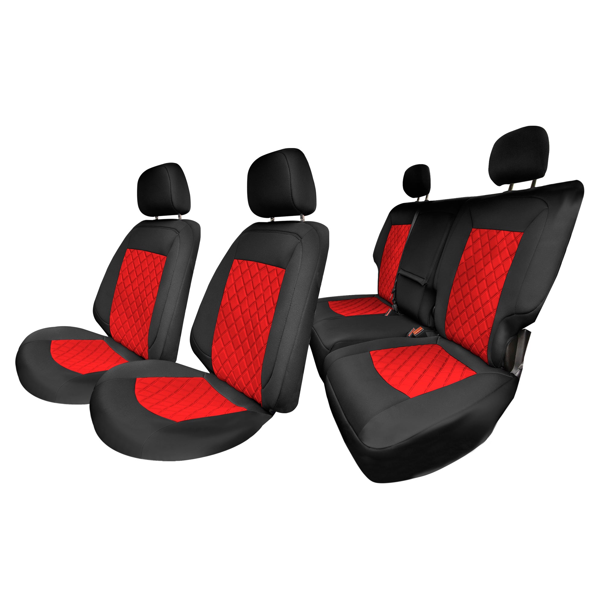 Chevy Equinox 2018-2023 - Full Set Seat Covers - Red Ultraflex Neoprene