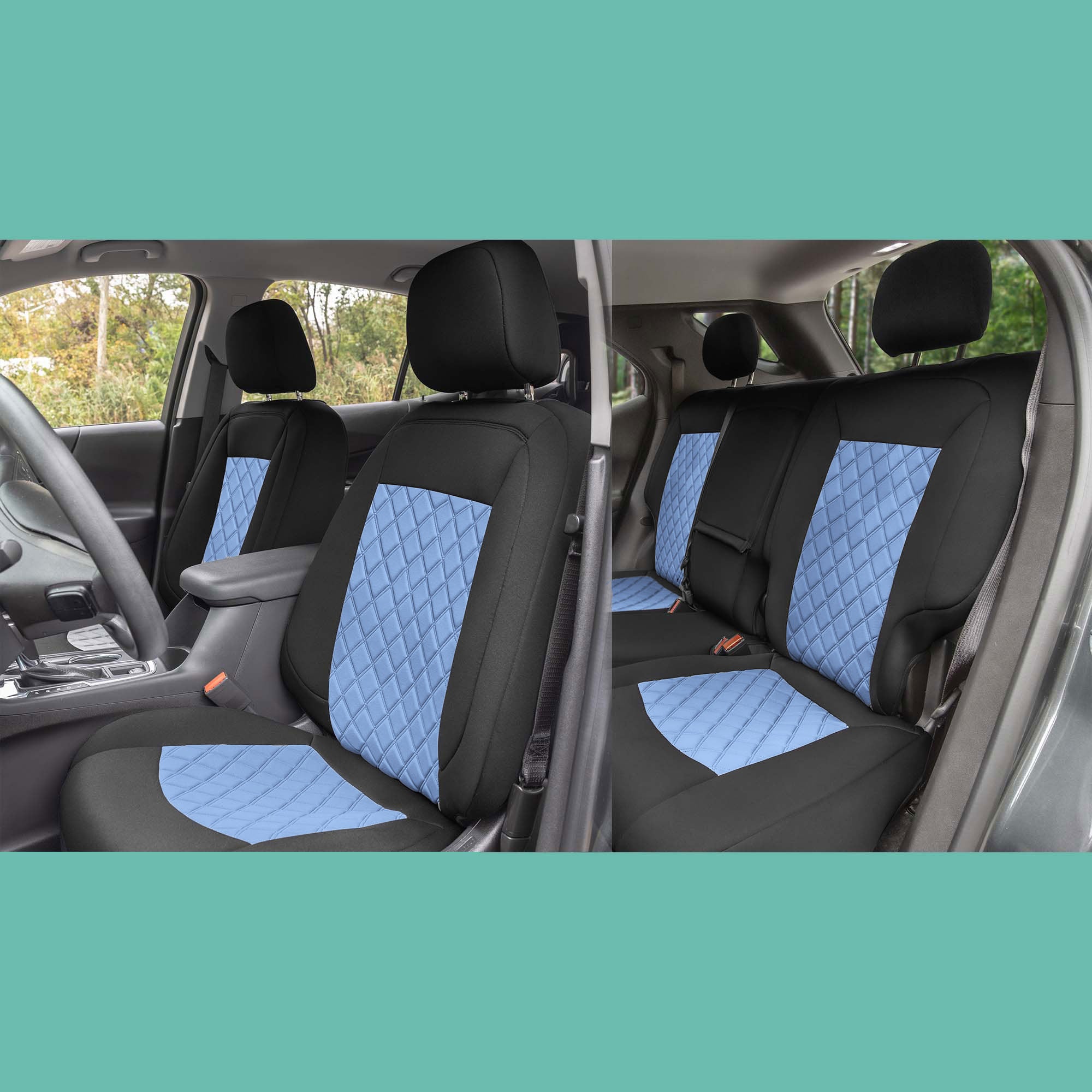 Chevy Equinox 2018-2023 - Full Set Seat Covers - Blue Ultraflex Neoprene