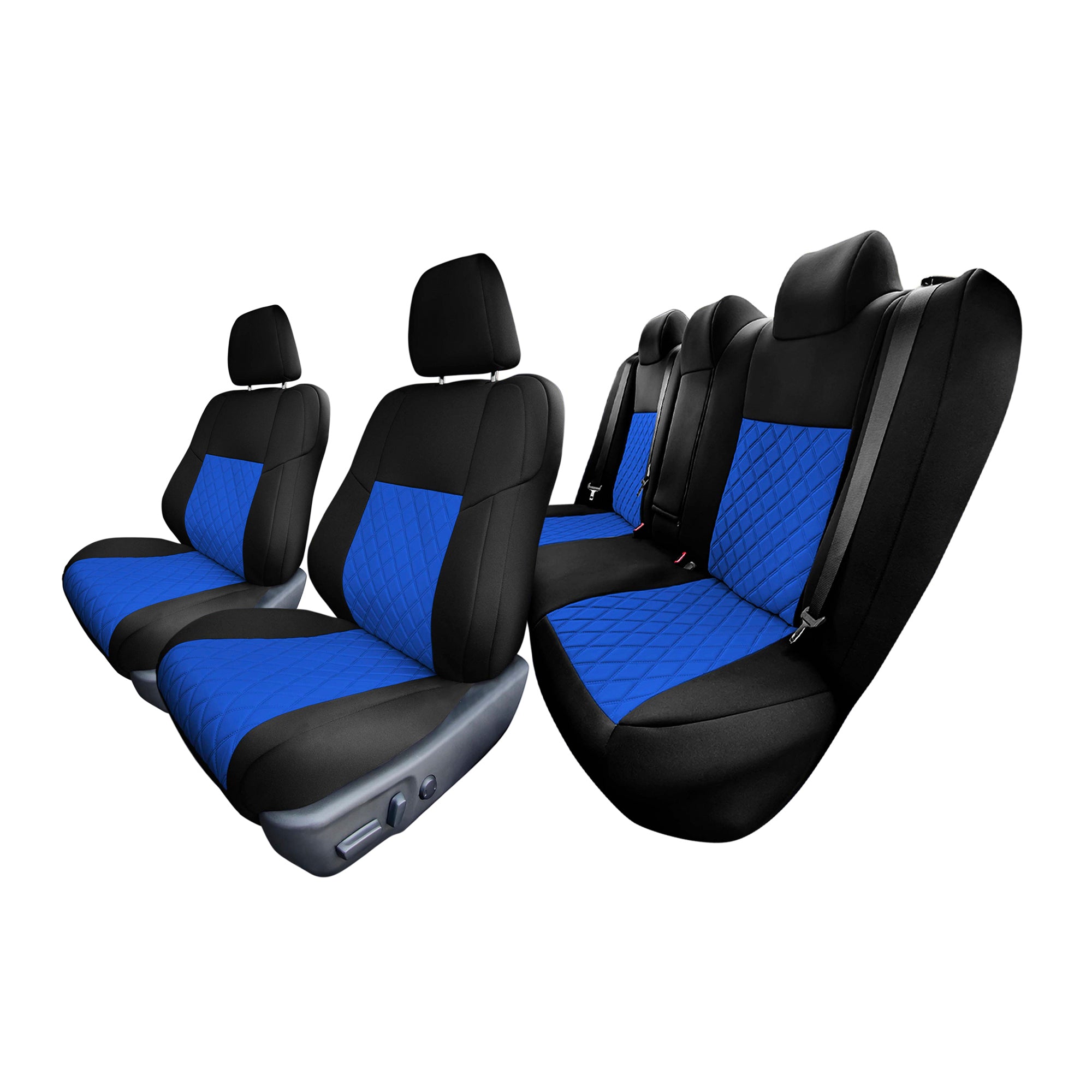 Toyota Camry LE | SE | XSE | XLE  2012-2017 - Full Set Seat Covers - Blue Ultraflex Neoprene