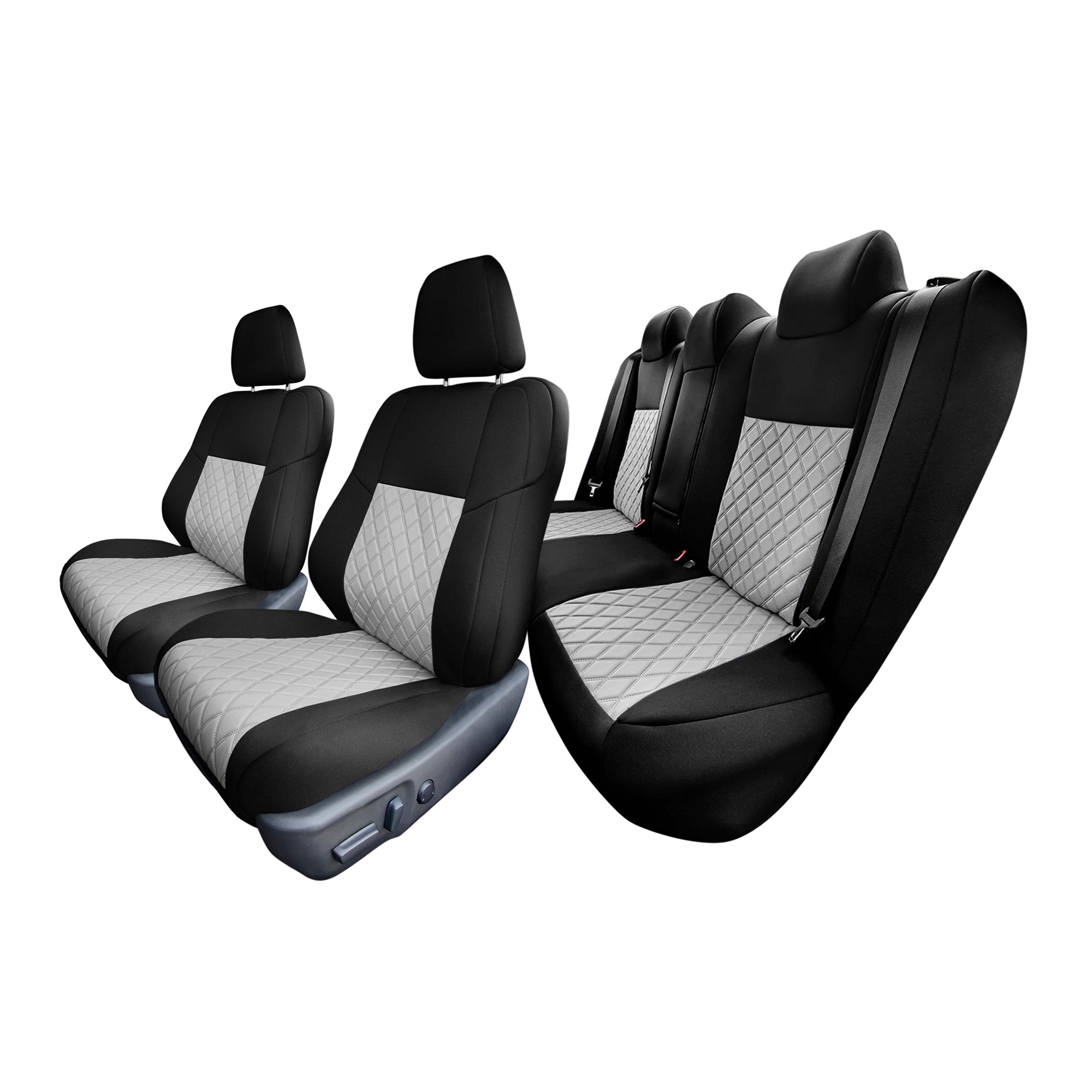 Toyota Camry LE | SE | XSE | XLE  2012-2017 - Full Set Seat Covers - Gray Ultraflex Neoprene