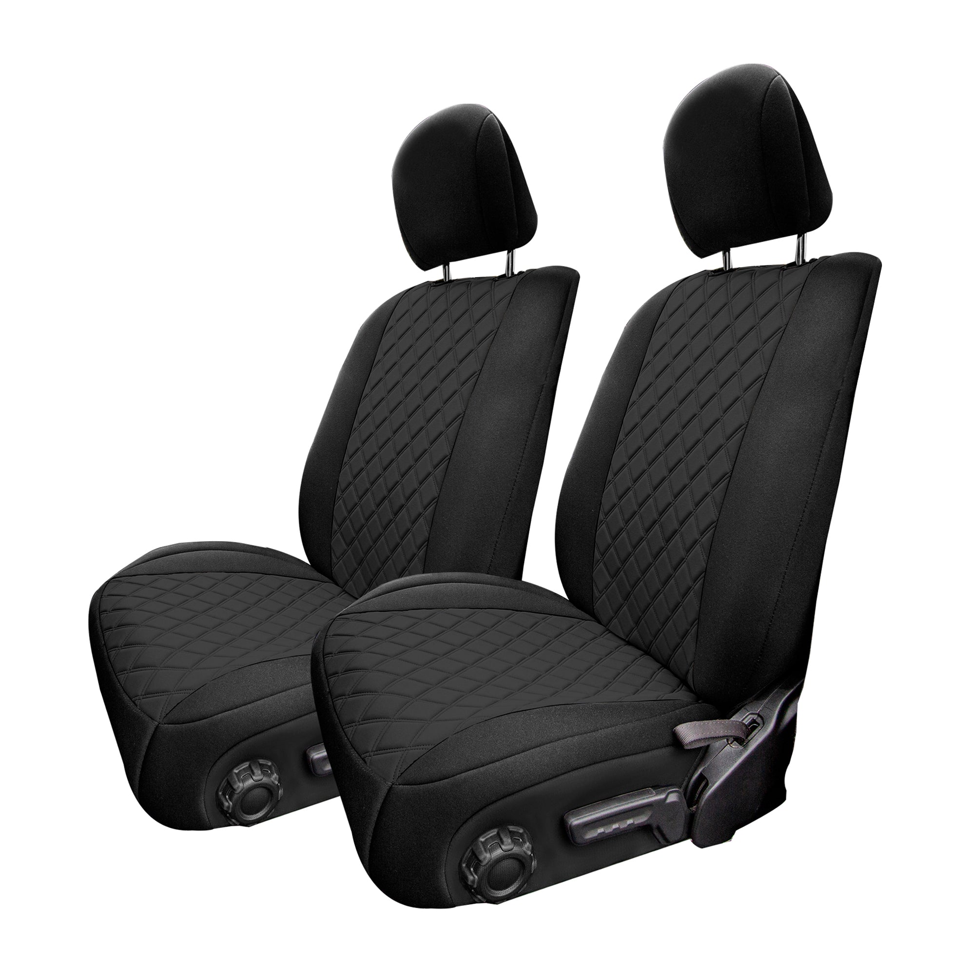 Jeep Wrangler JL 2018-2024 -  Front Set Seat Covers - Black Ultraflex Neoprene